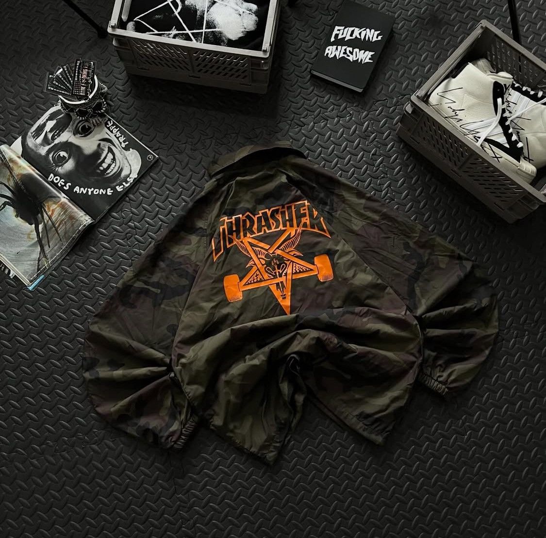 Thrasher THRASHER CAMO SKATEGOAT JACKET Size US M / EU 48-50 / 2 - 2 Thumbnail
