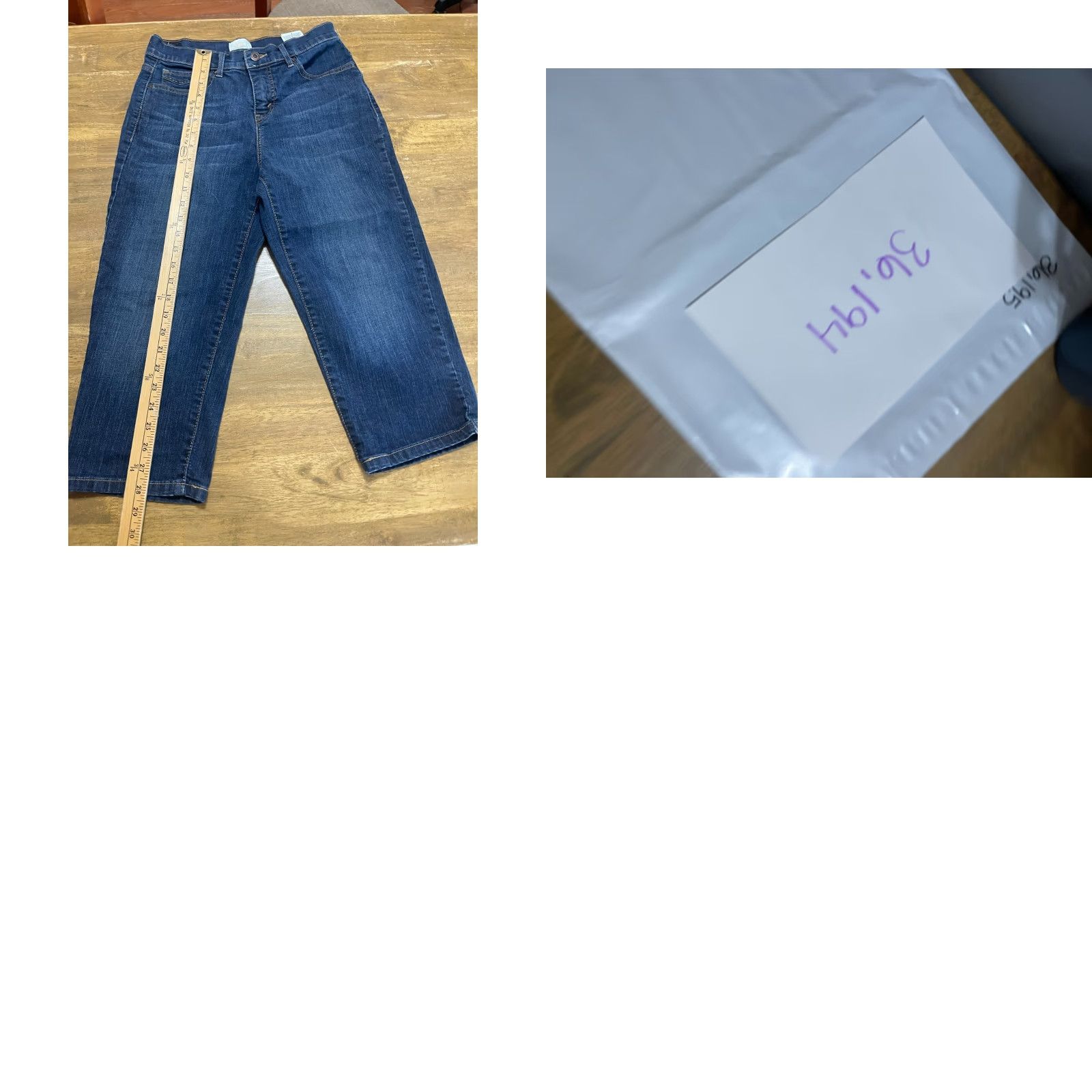 Levi's VINTAGE? (No) Levi's 512 Jeans, Women's Size 8, Blue, Denim, Capris, Slimming, 5-Pocket Design, Levi's 500 Series, Regular, Womens Size 30" / US 8 / IT 44 - 8 Thumbnail