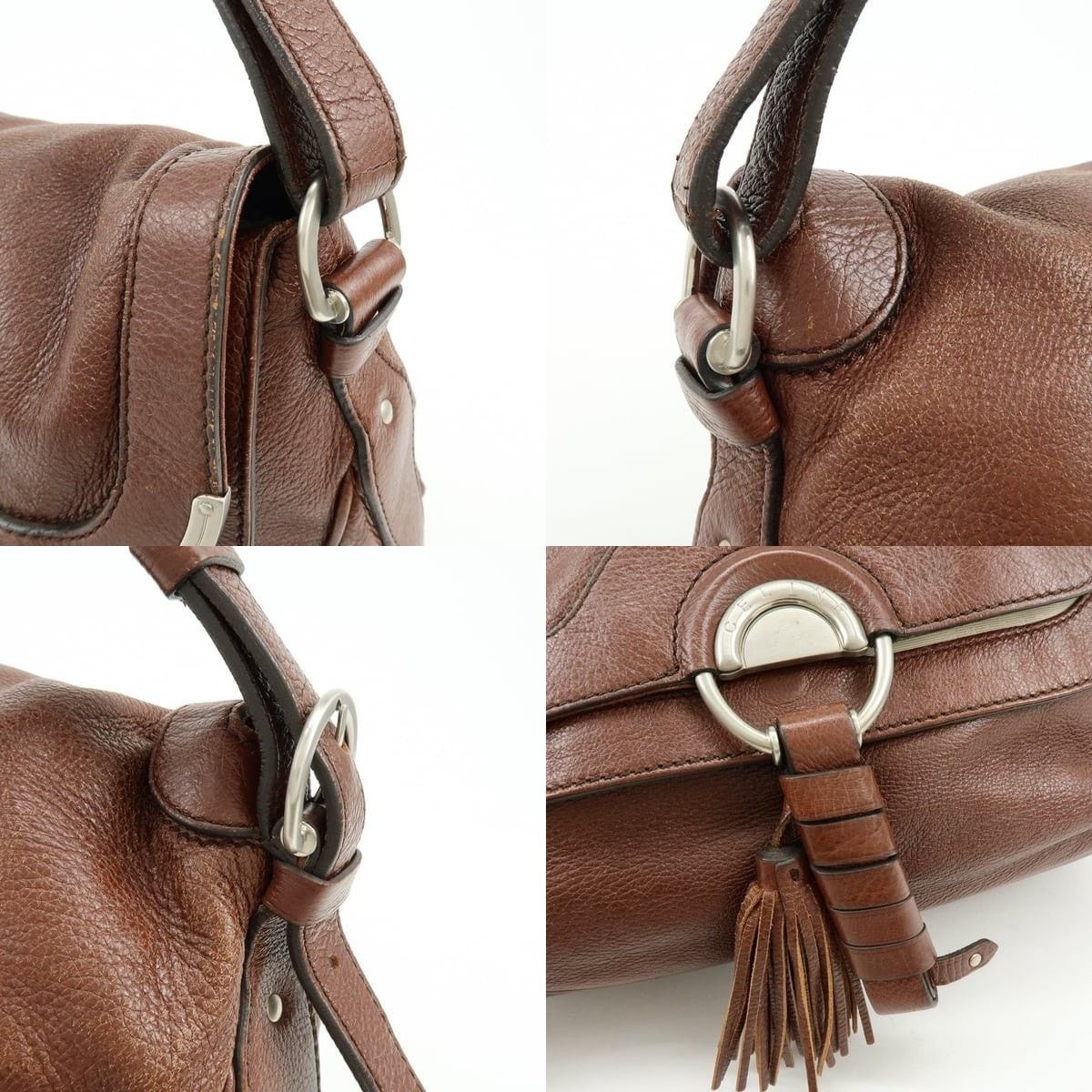 Celine Celine Tassel Leather Shoulder Bag Brown Size ONE SIZE - 6 Thumbnail