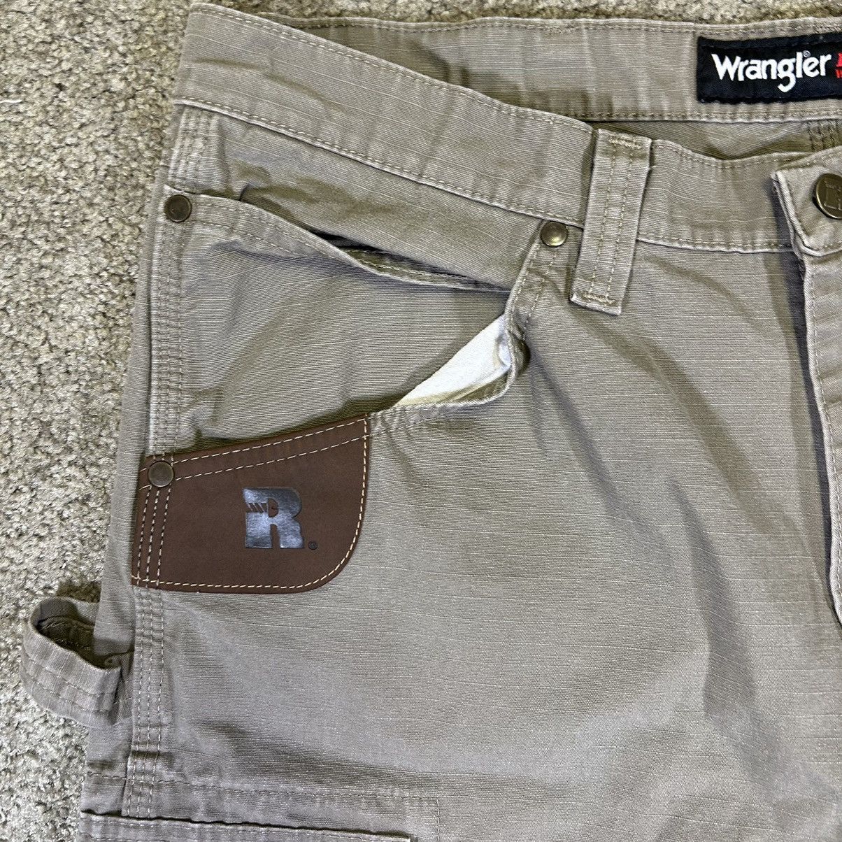 Vintage × Wrangler Crazy Vintage Y2K Wrangler Riggs Double Knee Cargo Pants Size US 35 - 7 Thumbnail