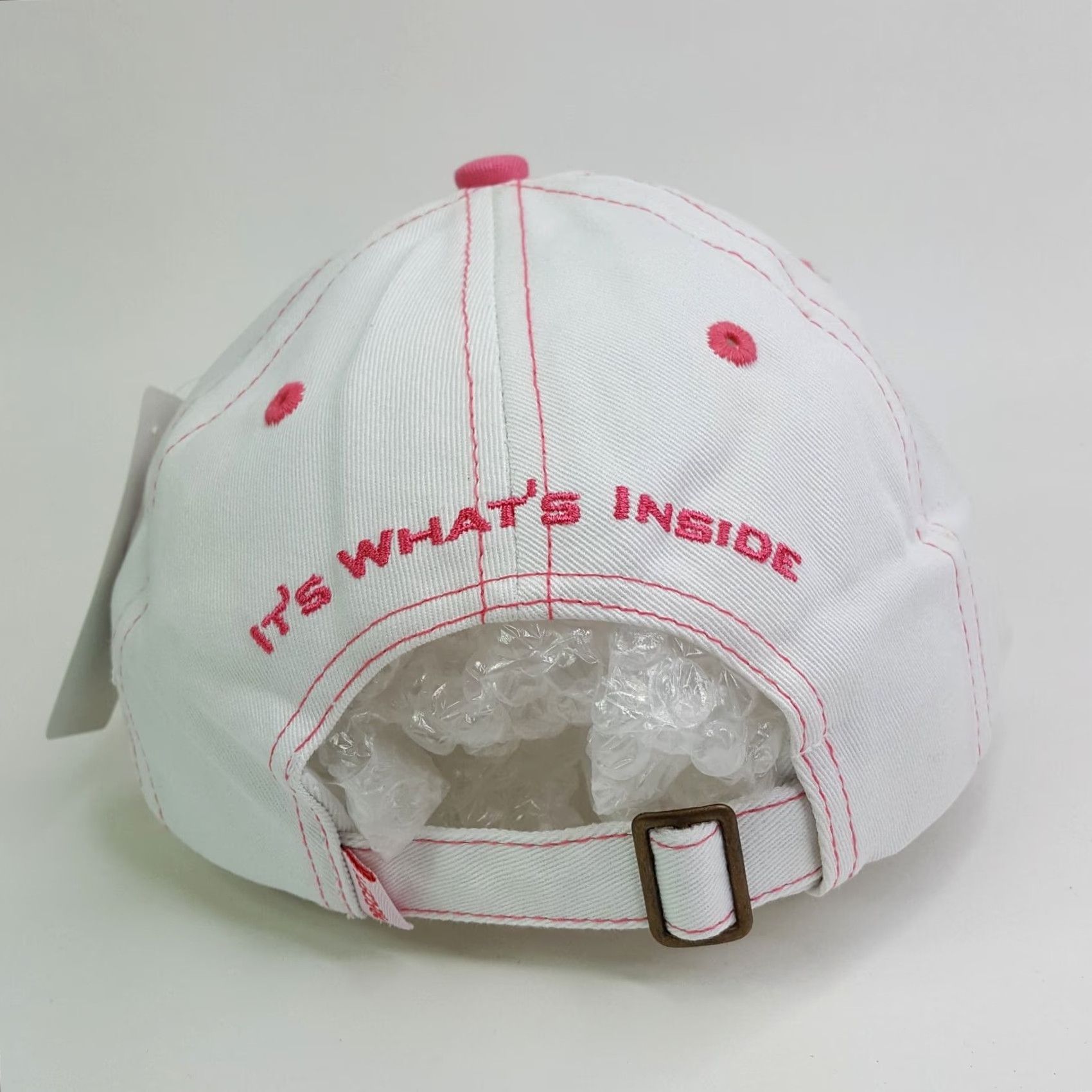 Pinko VINTAGE Precept Golf Women's Adjustable PGA Sports Snapback Hat Baseball Cap White Pink Size ONE SIZE - 7 Thumbnail