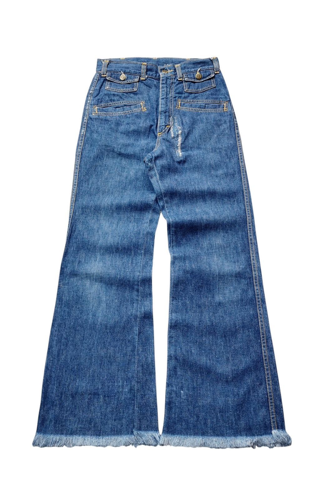 Lee 70s,80s Lee Vintage Bootcut Jeans Talon 42 Zipper Size 27" / US 4 / IT 40 - 11 Thumbnail