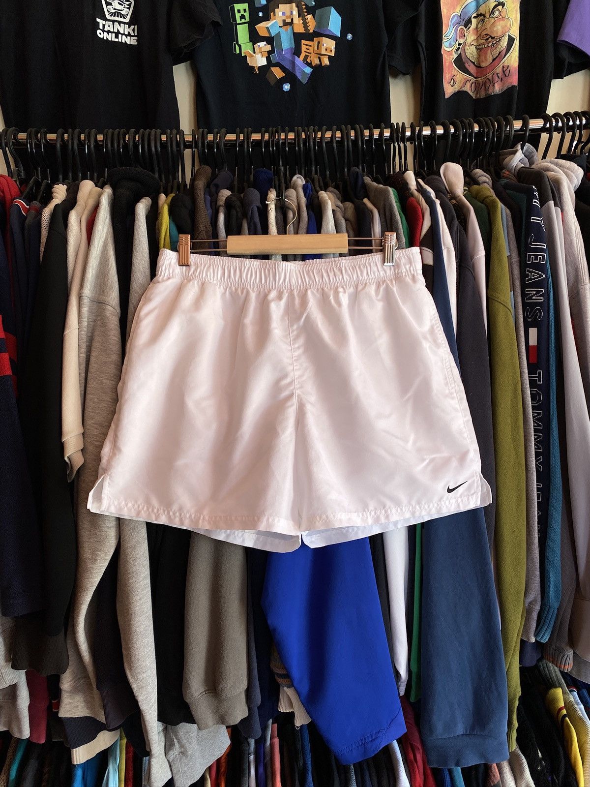 Nike VINTAGE NIKE WHITE SHORTS Y2k Size US 34 / EU 50 - 1 Thumbnail