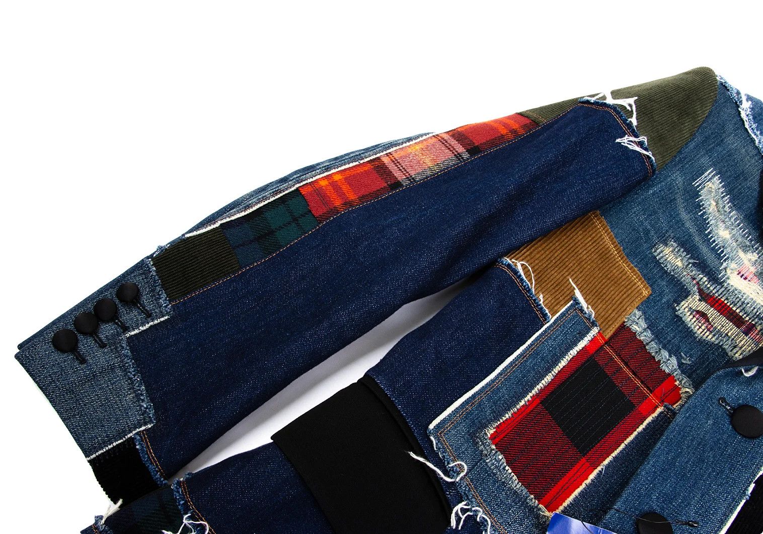 Junya Watanabe Patchwork Denim Coat in Indigo and Other Colors, XS Size US XS / EU 42 / 0 - 7 Thumbnail
