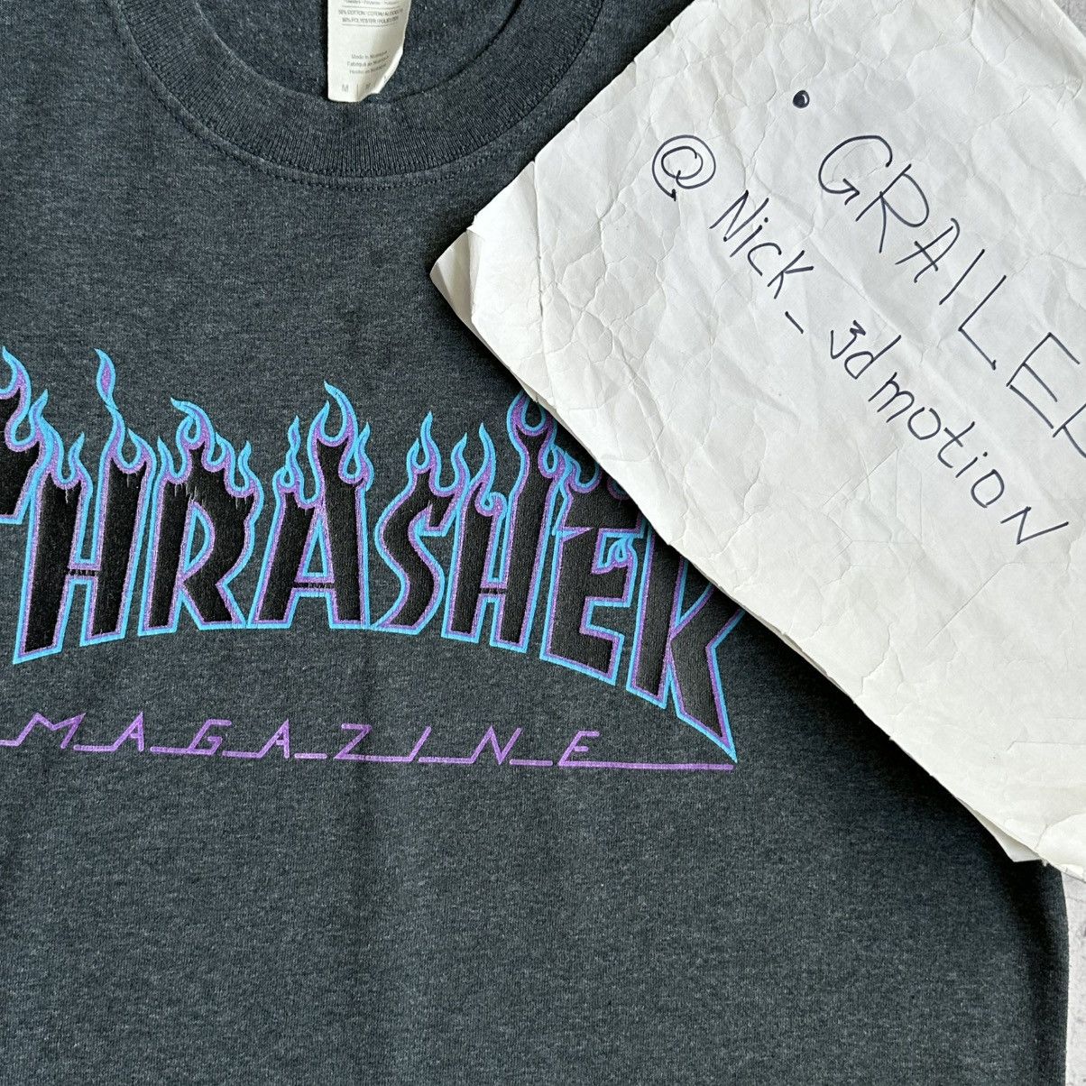Thrasher × Vintage Vintage Thrasher Magazine Flame Tee Size US M / EU 48-50 / 2 - 9 Thumbnail