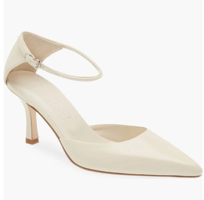 aeyde AEYDE Selma cream leather Pointed Toe Pump Women EU 38.5 Size US 7.5 / IT 37.5 - 17 Thumbnail