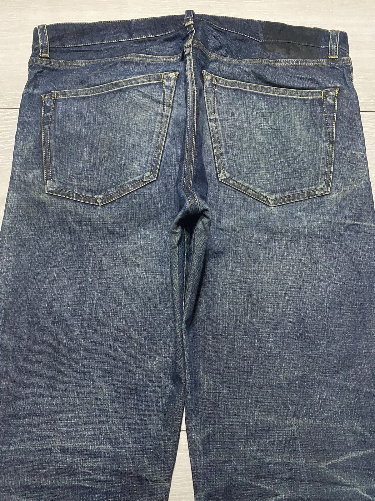 Japanese Brand Vintage Japan Brand Lideal Mud Wash Selvedge Slim Fit Jeans Size US 36 / EU 52 - 4 Thumbnail