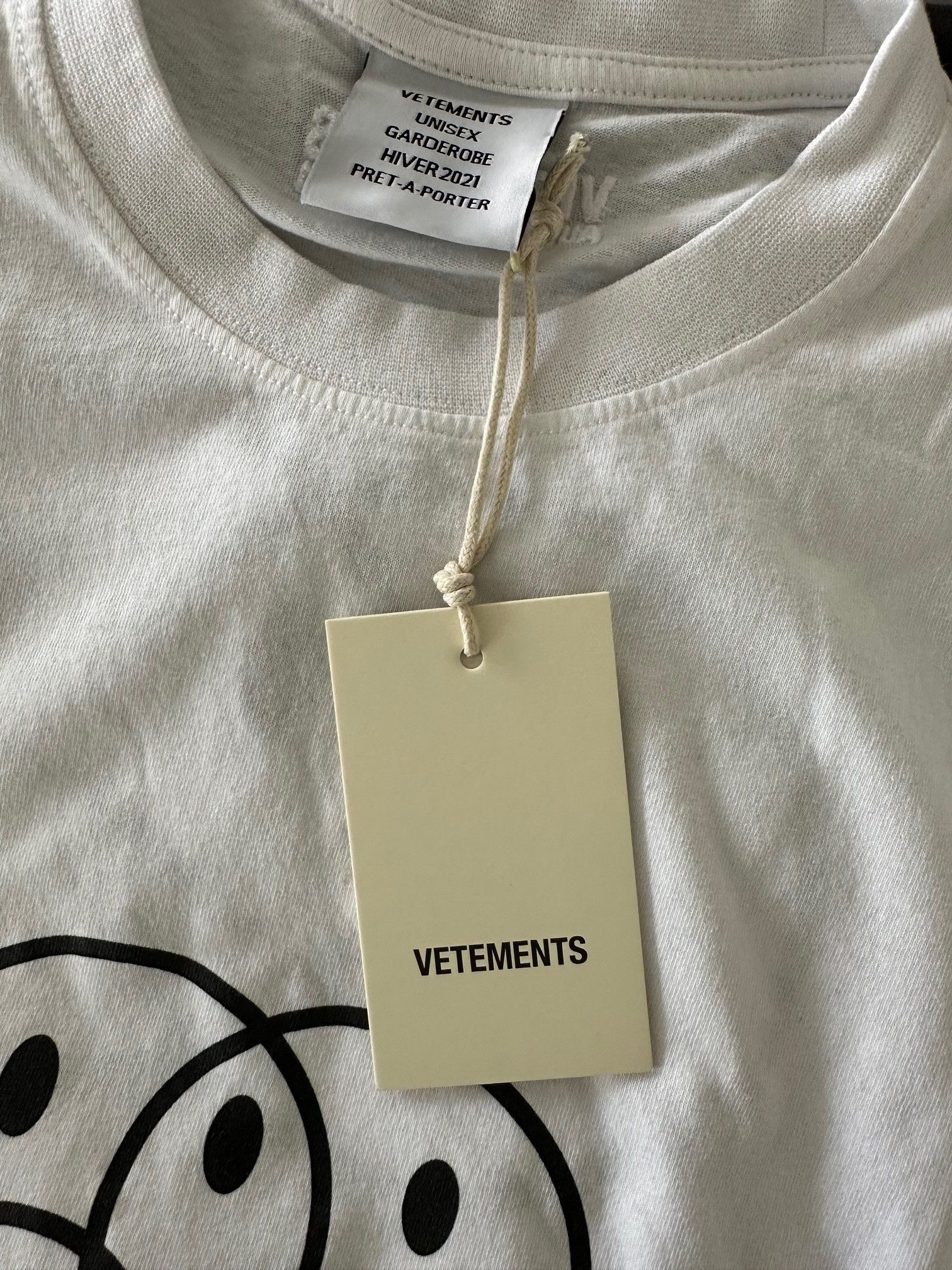 Vetements Vetements Not Happy Not Sad Tee Size US XS / EU 42 / 0 - 6 Thumbnail