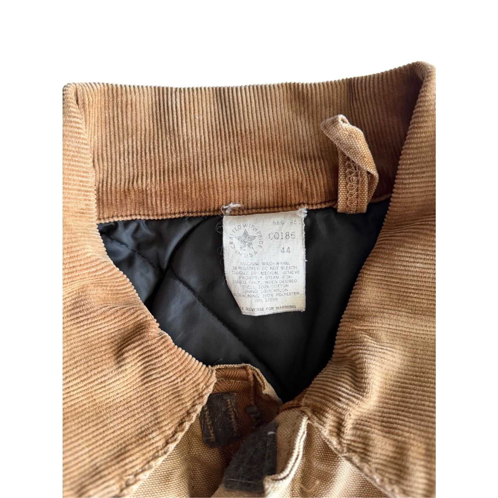 Carhartt Vintage Carhartt BrownDuck Quilted Work Jacket Size 44 CQ186 Size US XL / EU 56 / 4 - 5 Thumbnail
