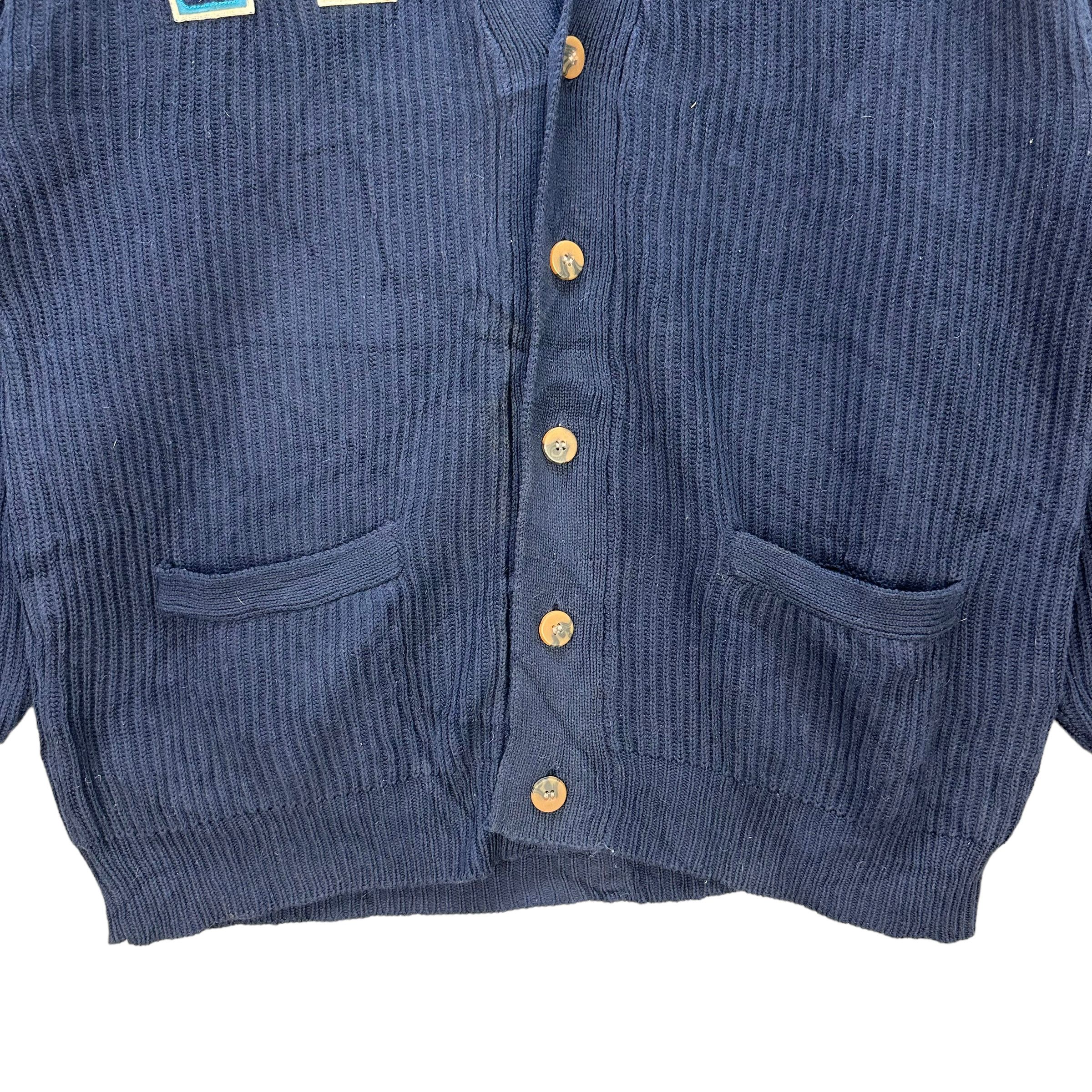Japanese Brand P.P.C AG LOGO KNITTED CARDIGAN #8616-017 Size US L / EU 52-54 / 3 - 3 Thumbnail