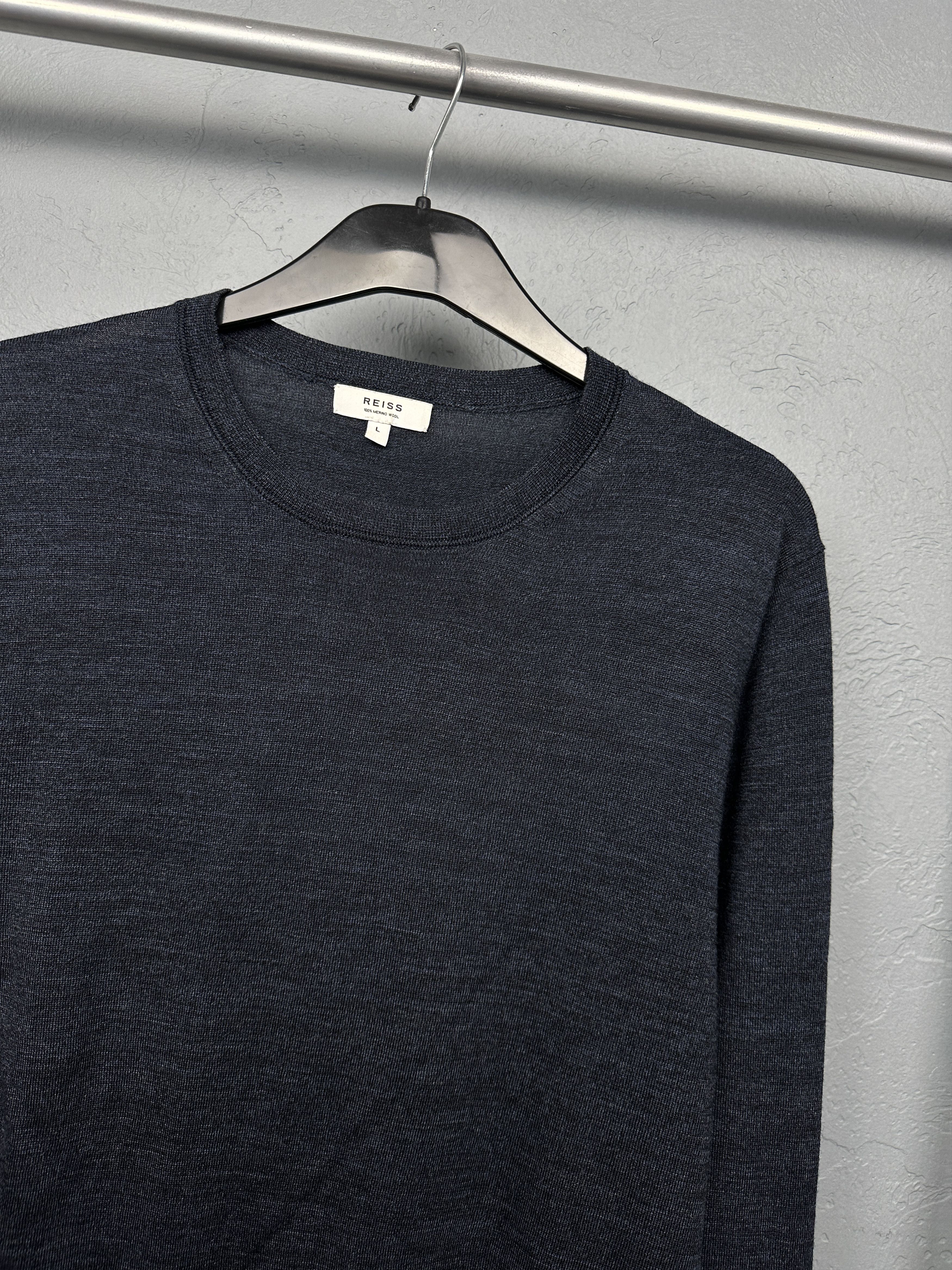 Reiss Reiss Mens Merino Wool Sweater Size US L / EU 52-54 / 3 - 2 Thumbnail