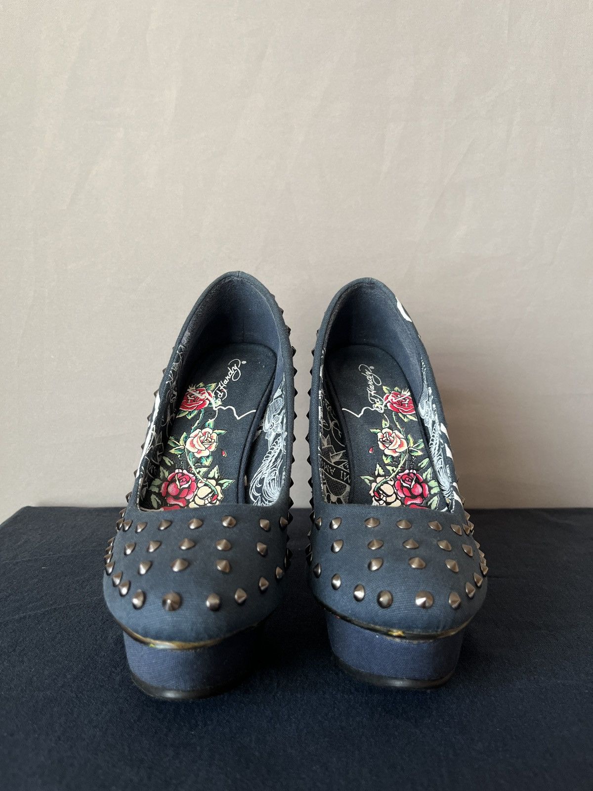 Ed Hardy Ed Hardy Denim Punk Glamour Heels Size US 6 / IT 36 - 6 Thumbnail