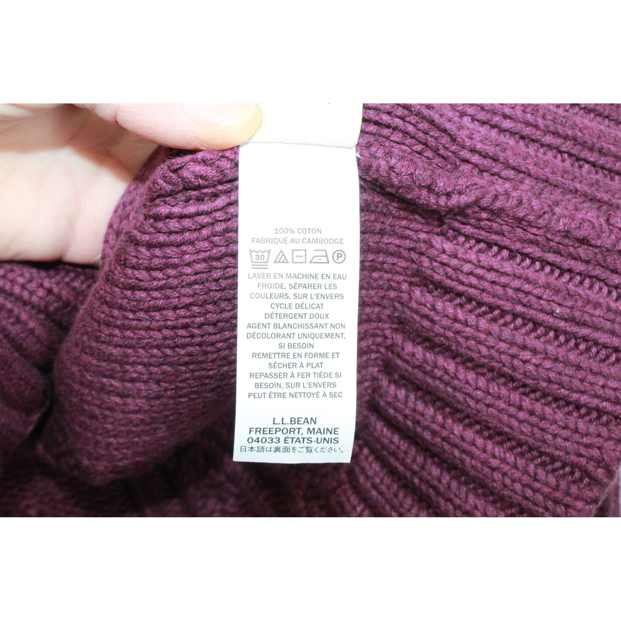 L.L. Bean LL Bean Women's Double L Cable Sweater Crewneck Cotton Size S / US 4 / IT 40 - 10 Thumbnail