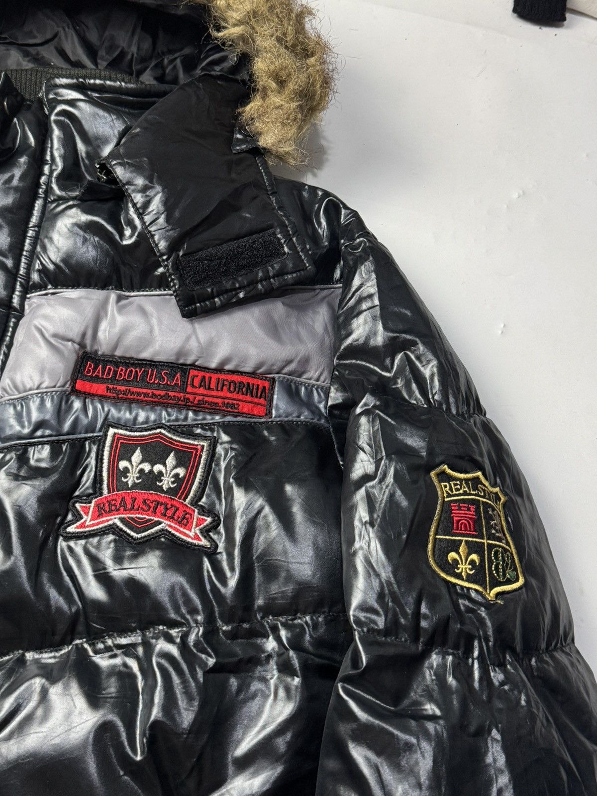 Japanese Brand Faux Fur Puffer Jacket Japanese Badboy Size US L / EU 52-54 / 3 - 7 Thumbnail