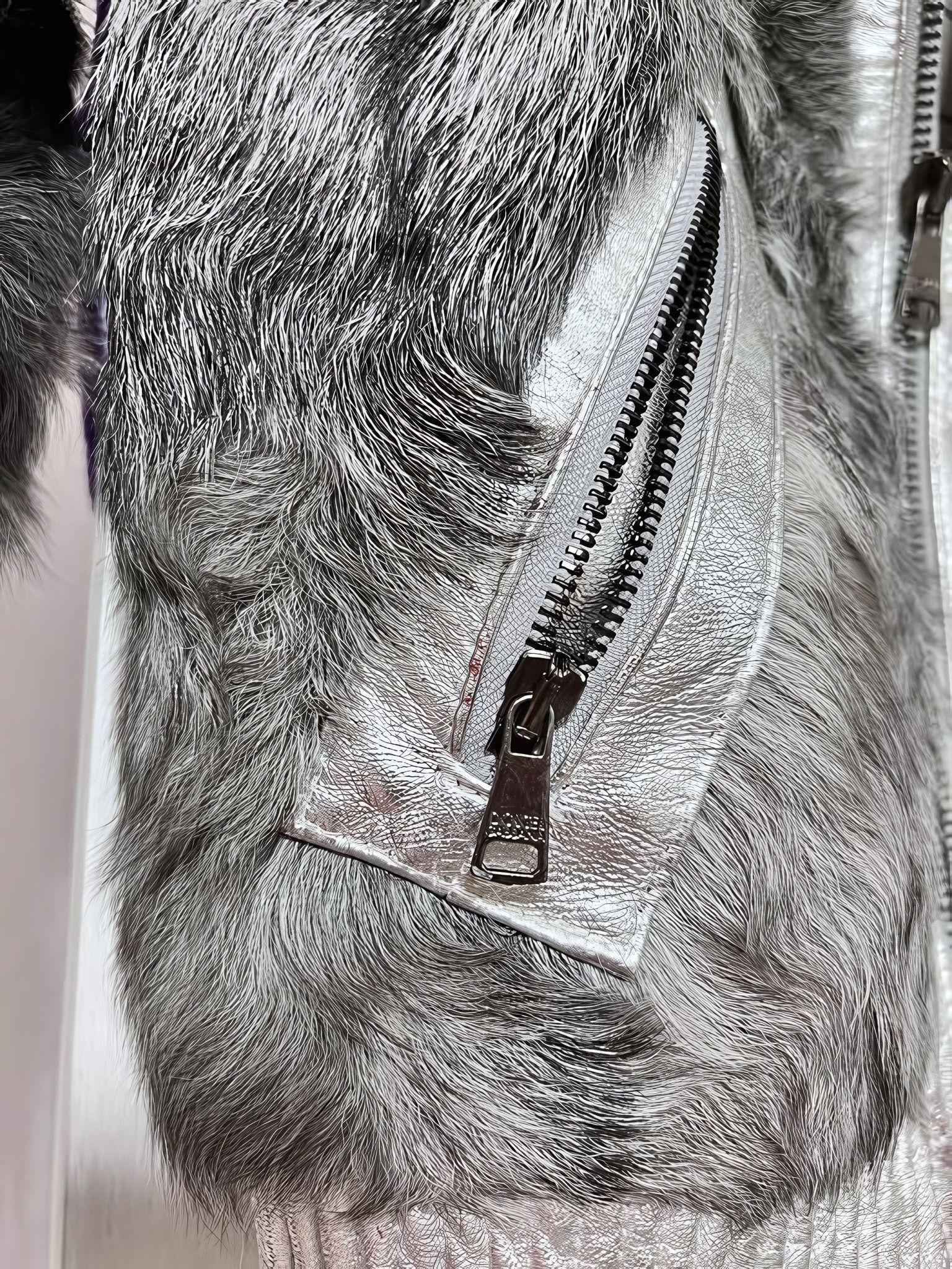 Dolce & Gabbana GOAT FUR LEATHER JACKET Size XS / US 0-2 / IT 36-38 - 5 Thumbnail