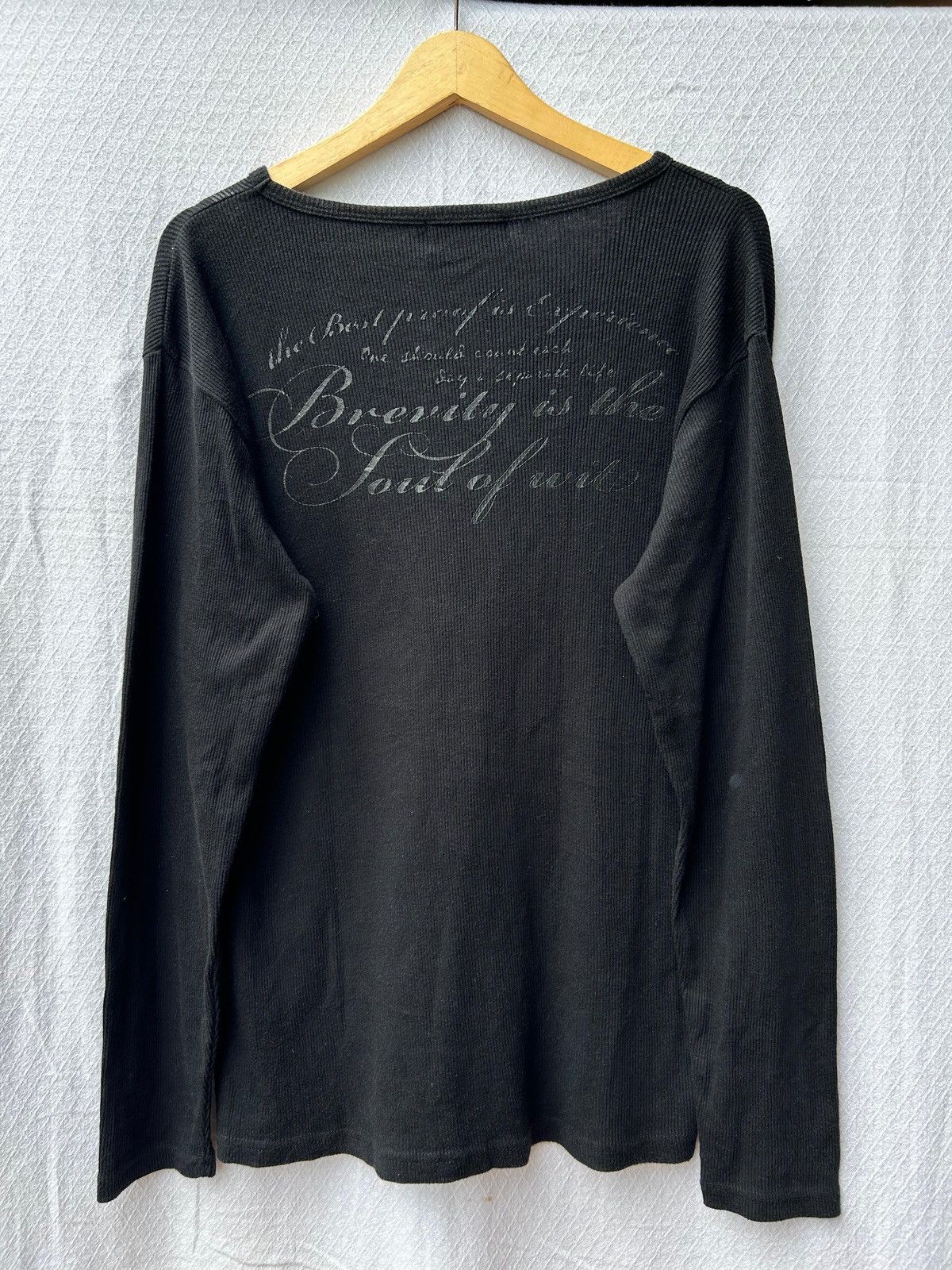 Japanese Brand × Vintage Beaumere Japanese style poem smoke longsleeve Size US M / EU 48-50 / 2 - 2 Thumbnail