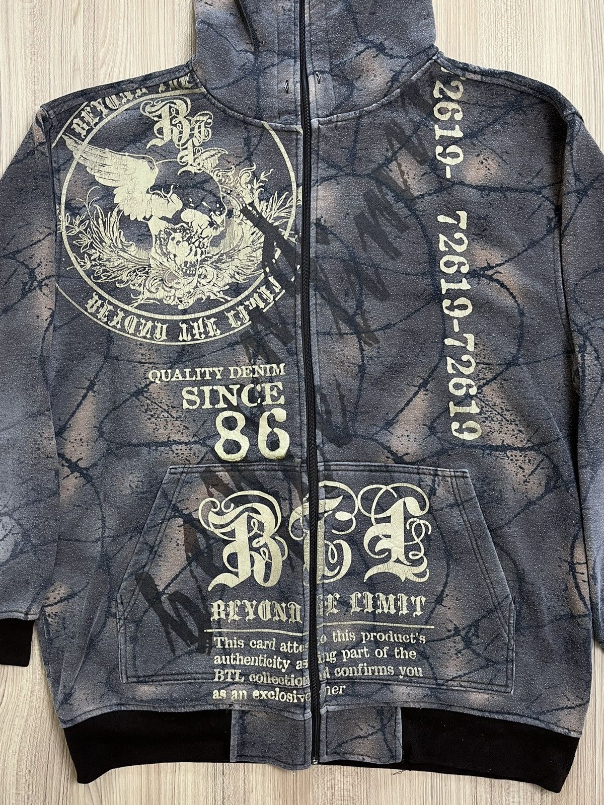 Vintage 🔥Very Rare🔥 Mecca Jeans x BTL 2000s Grunge Full Zip Hoodies Size US L / EU 52-54 / 3 - 3 Thumbnail