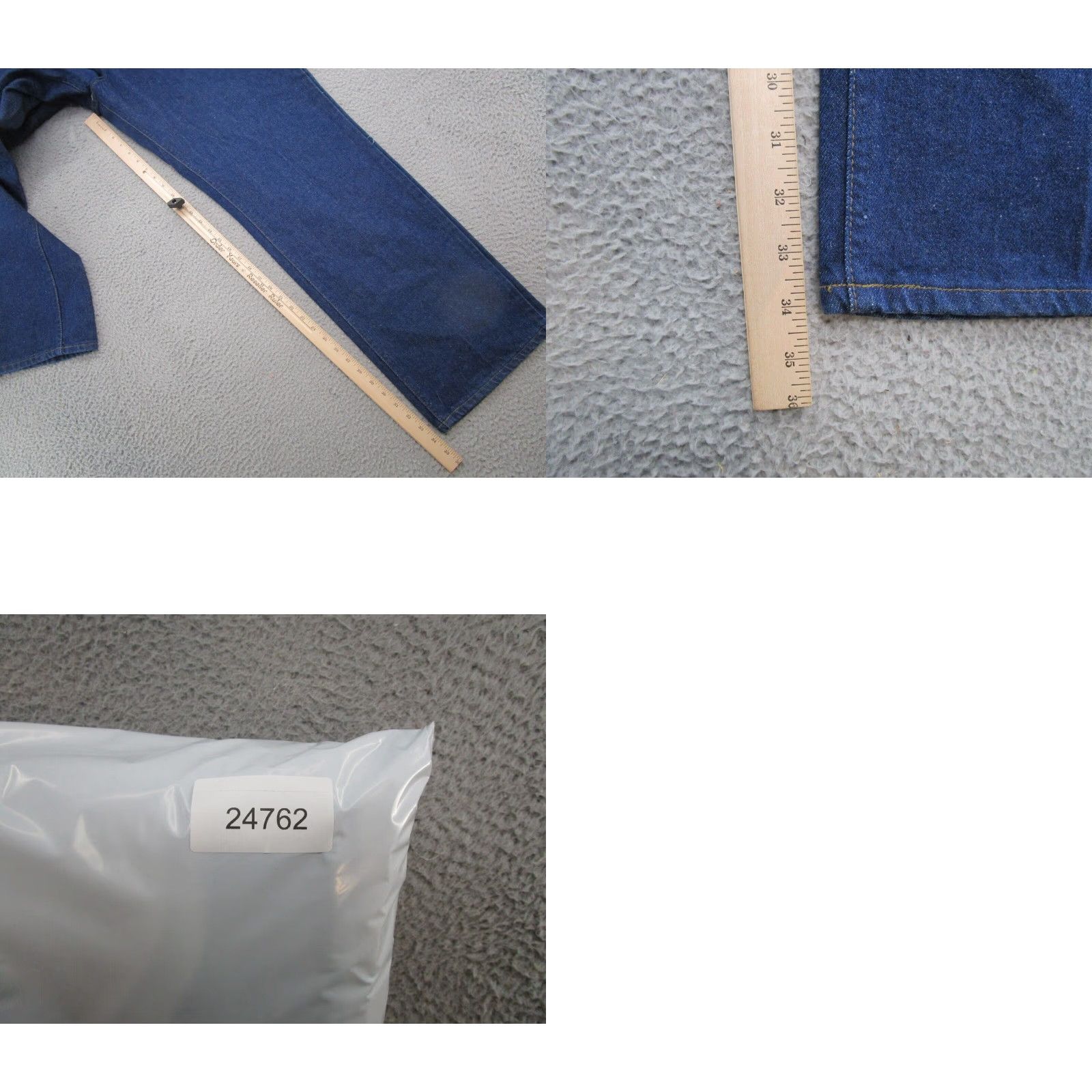 Lee VINTAGE Lee Riders USA Made Blue Denim Jeans Straight Leg Big & Tall 50x34 Mens Jeans Blue USA Straight 50 34 New Size US 34 / EU 50 - 9 Thumbnail
