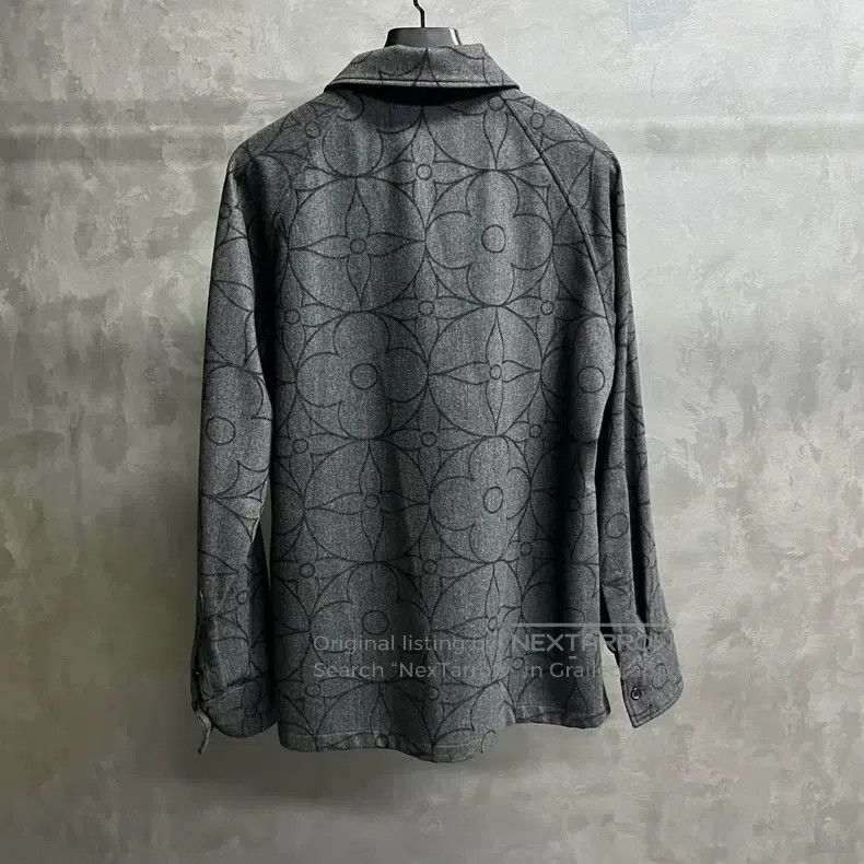 Louis Vuitton Louis Vuitton Grey Floral Flannel Single Breasted Long Sle Size US M / EU 48-50 / 2 - 5 Thumbnail