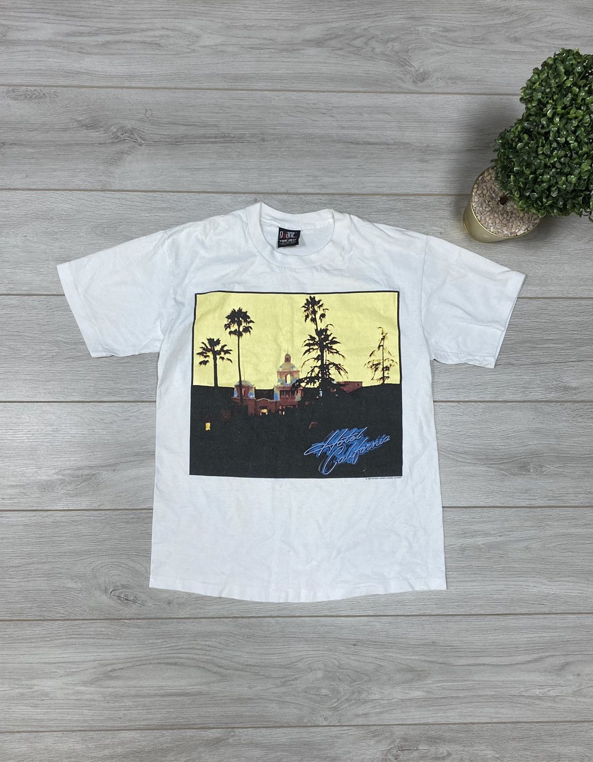 Giant 🔥Vintage🔥 1994 The Eagles Hotel California Hell freezes tee Size US L / EU 52-54 / 3 - 3 Thumbnail