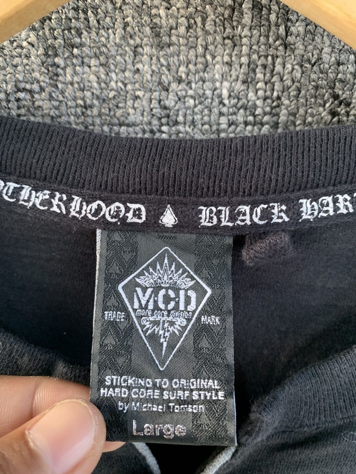 Le Grande Bleu (L.G.B.) Hard Core Style Gothic Poem Long Sleeve Ifsixwas Style Size US L / EU 52-54 / 3 - 9 Thumbnail
