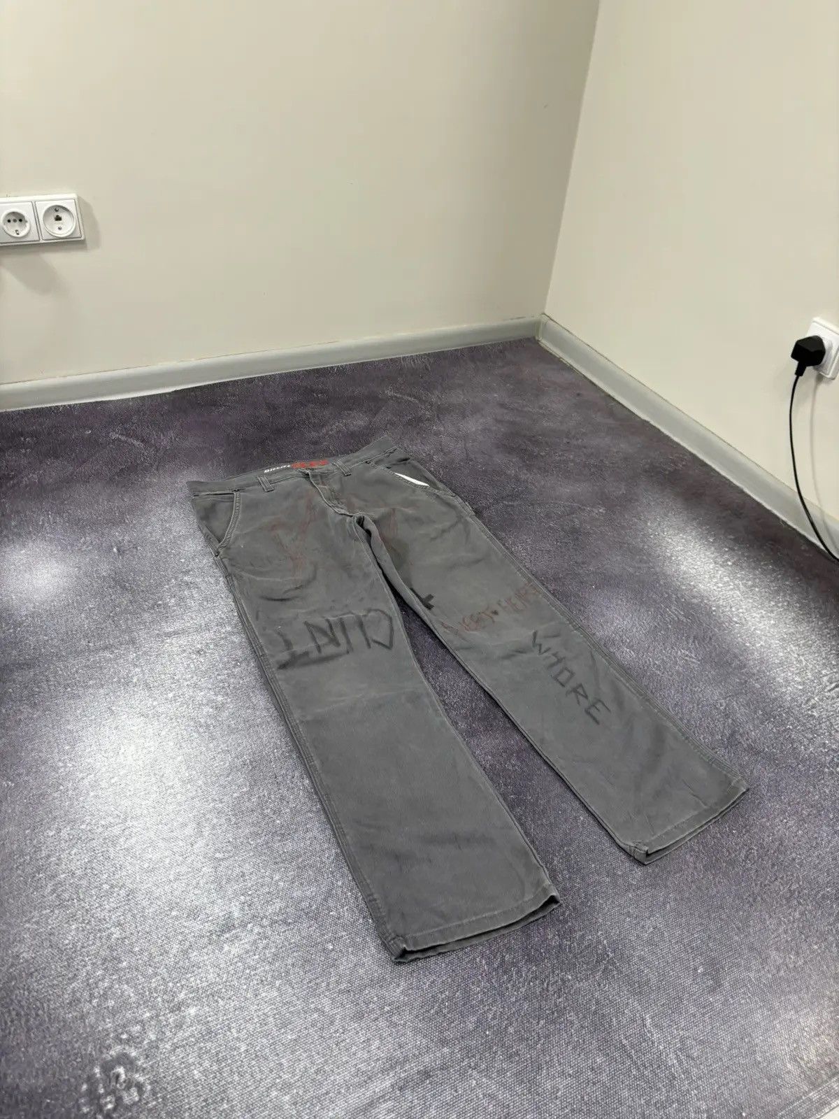 Dickies × Vintage Vintage Dickies Custom Anarchy Cult 1/1 Hype Pants Size US 30 / EU 46 - 7 Thumbnail