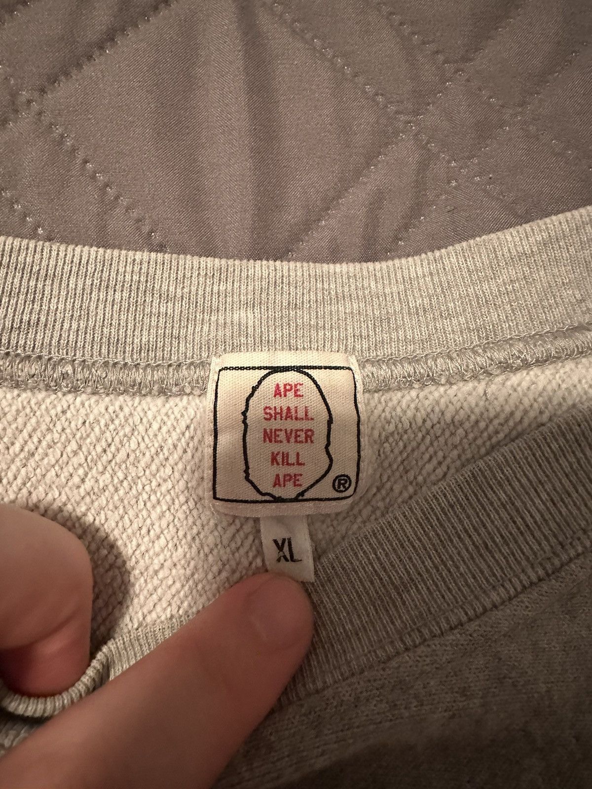 Bape Bathing Ape Grey Hoodie Size US XL / EU 56 / 4 - 4 Thumbnail