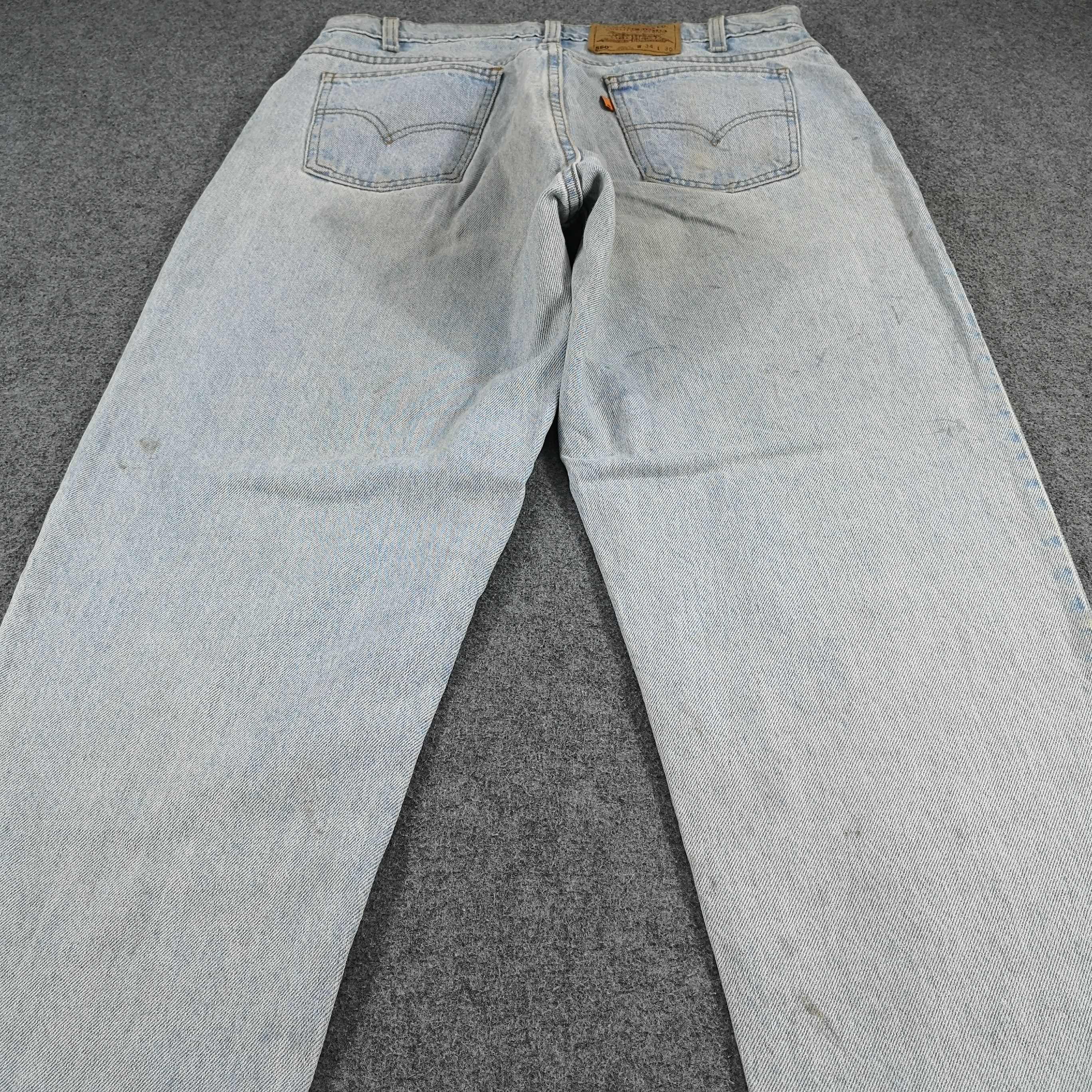 Levi's × Vintage Vintage Light Wash Levis 560 Orange Tab Jeans -JM1070 Size US 34 / EU 50 - 4 Thumbnail