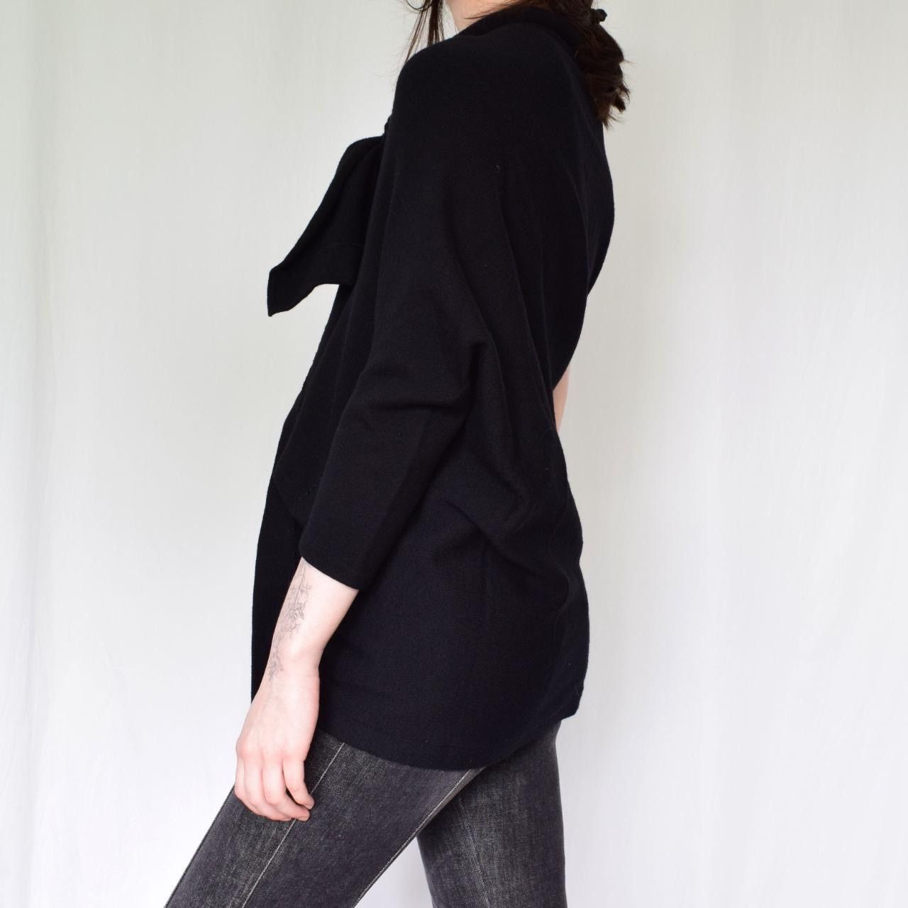 Yohji Yamamoto Vintage 90s Yohji Yamamoto asymmetric draped knit top Size S / US 4 / IT 40 - 6 Thumbnail