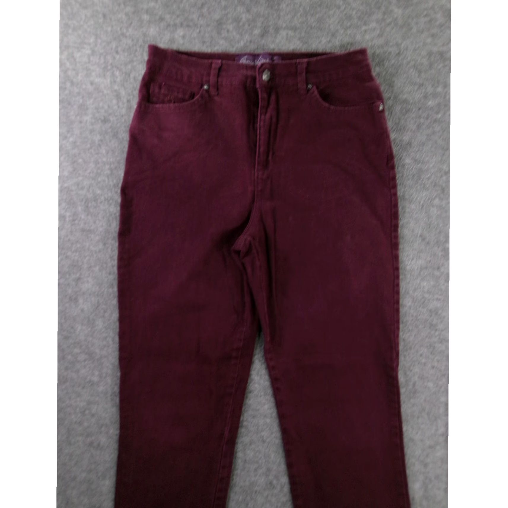 Gloria Vanderbilt VINTAGE Gloria Vanderbilt Pants Women 8 Maroon High Waisted Amanda Classic Stretch Retro Size 30" / US 8 / IT 44 - 2 Thumbnail
