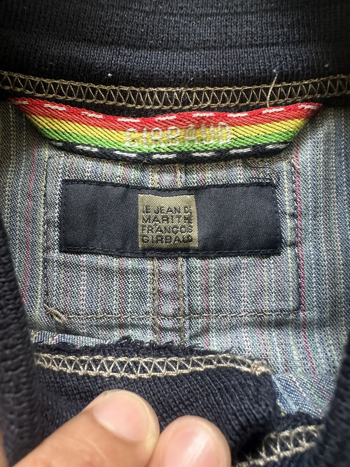 If Six Was Nine 90s Marithe Francois Girbaud Cropped Multicolor Denim Jacket Size US S / EU 44-46 / 1 - 5 Thumbnail