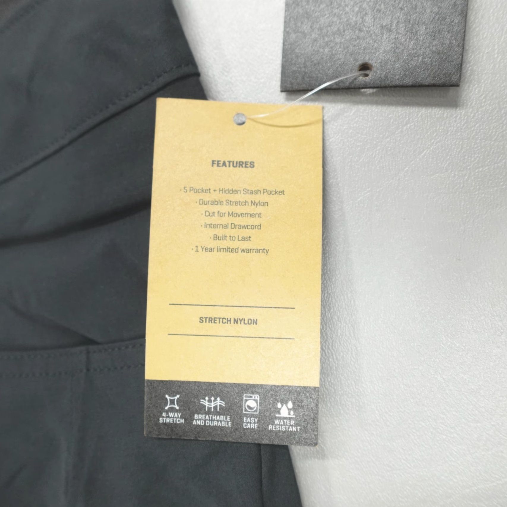 Dakine DAKINE Leeward Pants Black Men's L Drawstring Durable Stretch Nylon Regular Size US 33 - 3 Thumbnail