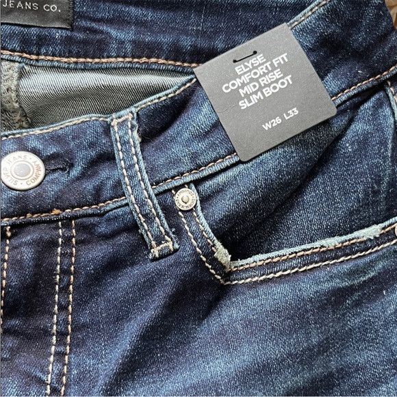 Silver Jeans Co. Silver Slim Mid Rise Boot Cut 26x33 Size 26" / US 2 / IT 38 - 6 Thumbnail