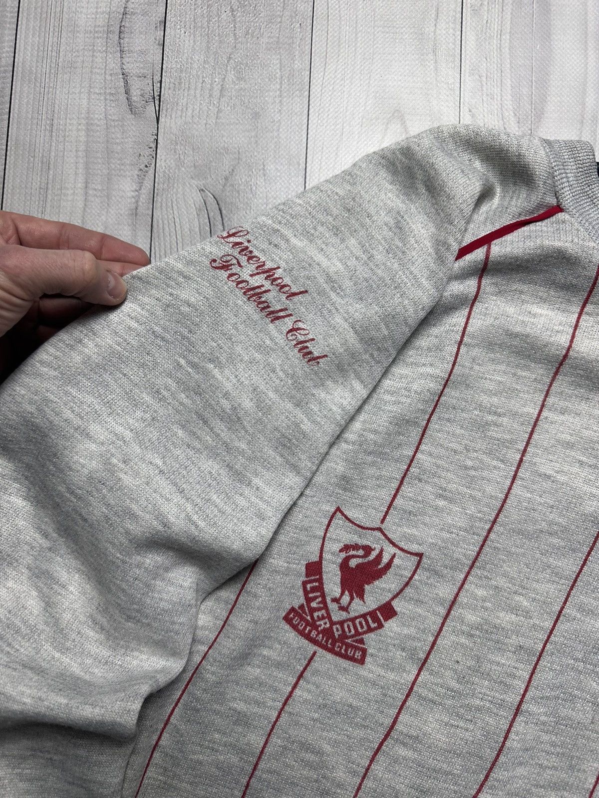 Vintage Vintage Liverpool soccer sweatshirt size S/M striped Size US S / EU 44-46 / 1 - 3 Thumbnail