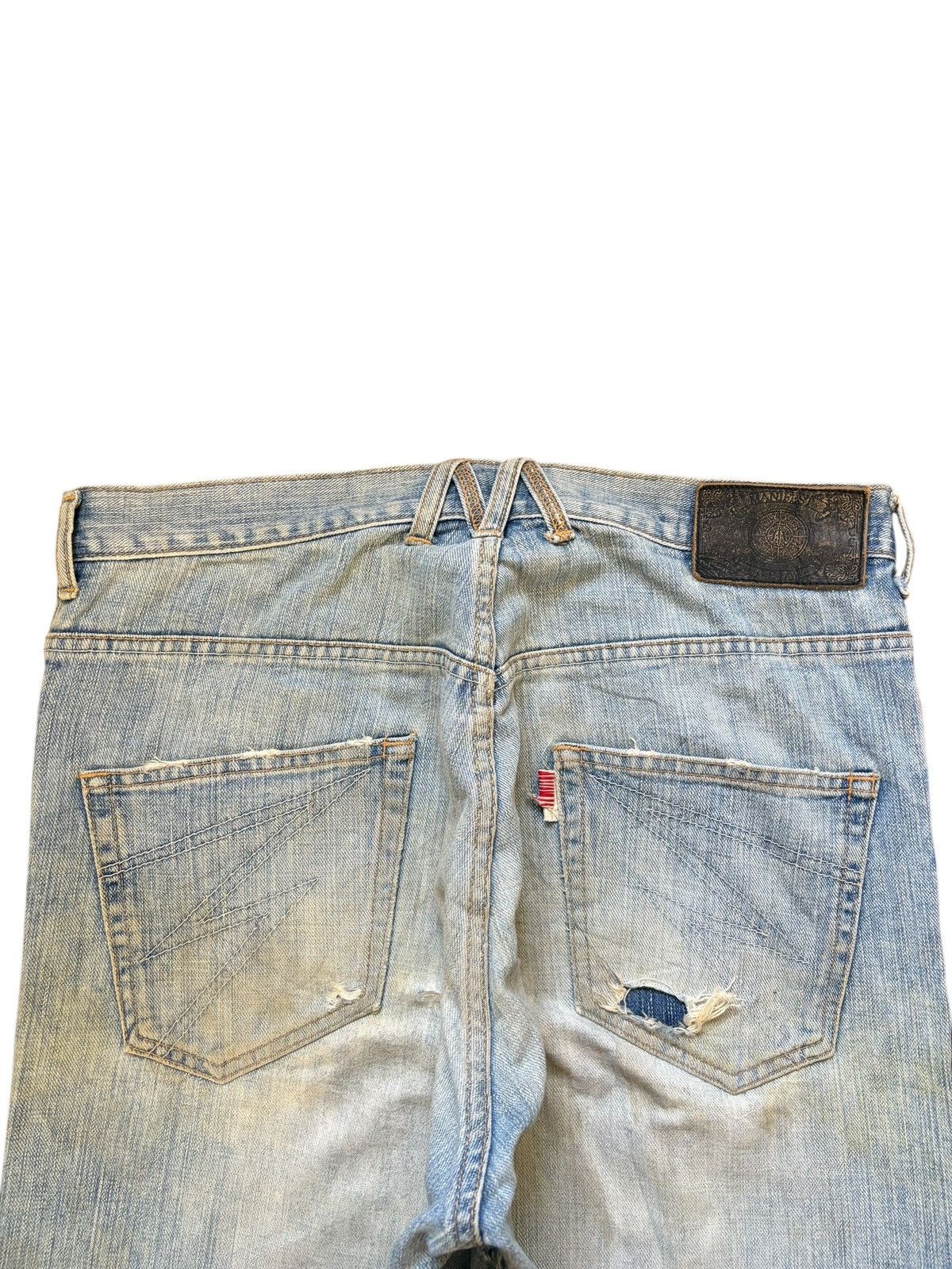 Fubu Vintage Japanese Brand Mud Wash Distress Baggy Jeans Size US 33 - 4 Thumbnail