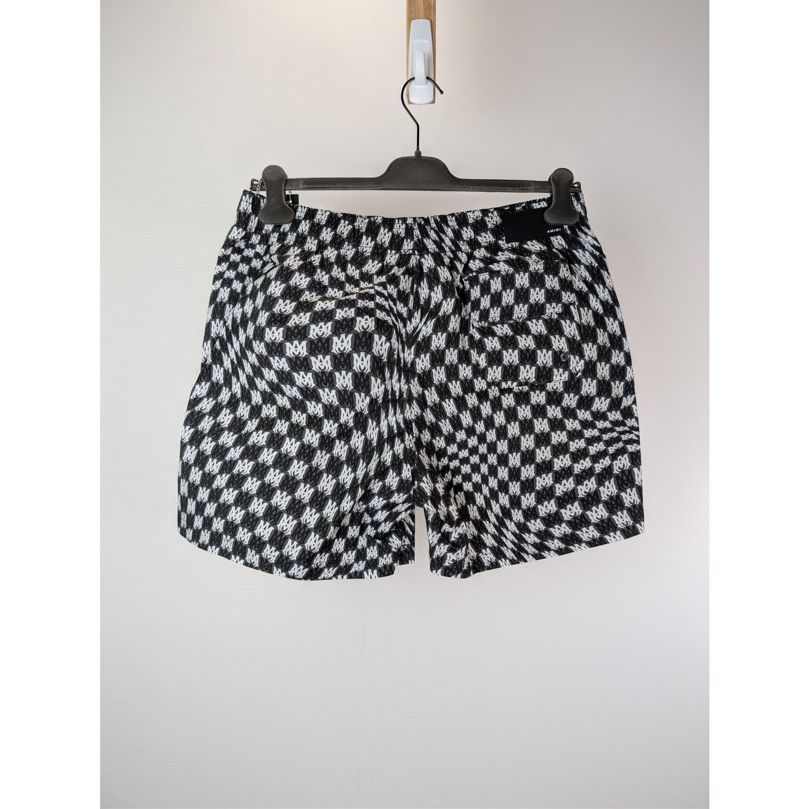 Amiri o1rshd1 Wavy MA Swim Trunk Shorts in Black XL Size US 36 / EU 52 - 10 Thumbnail