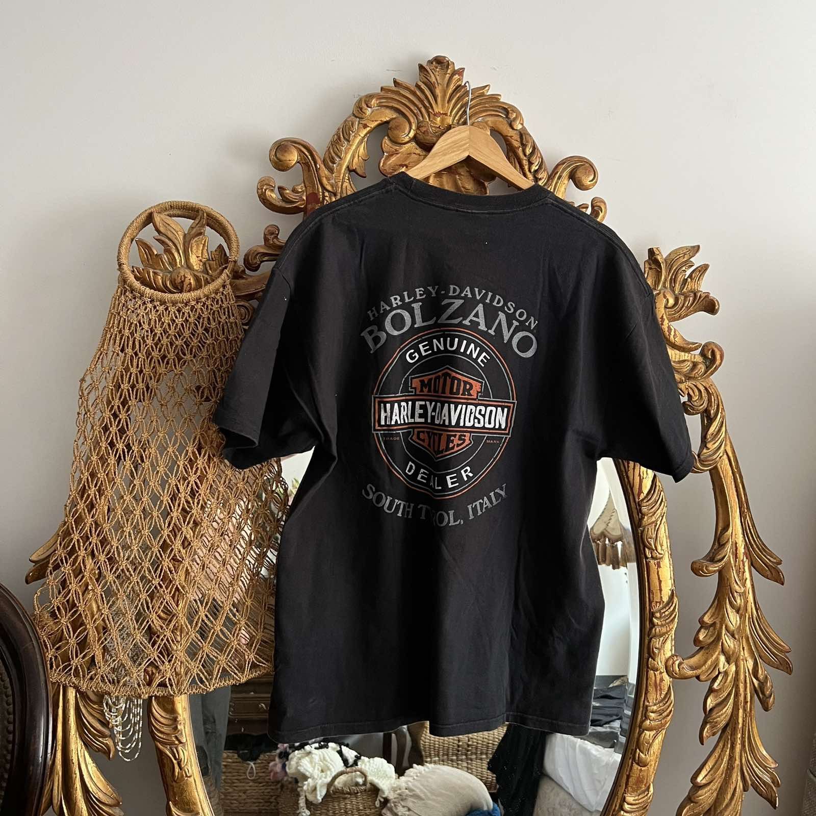 Harley Davidson × Vintage Rare Harley Davidson Bolzano, Italy T-Shirt Sz XL Size US XL / EU 56 / 4 - 3 Thumbnail