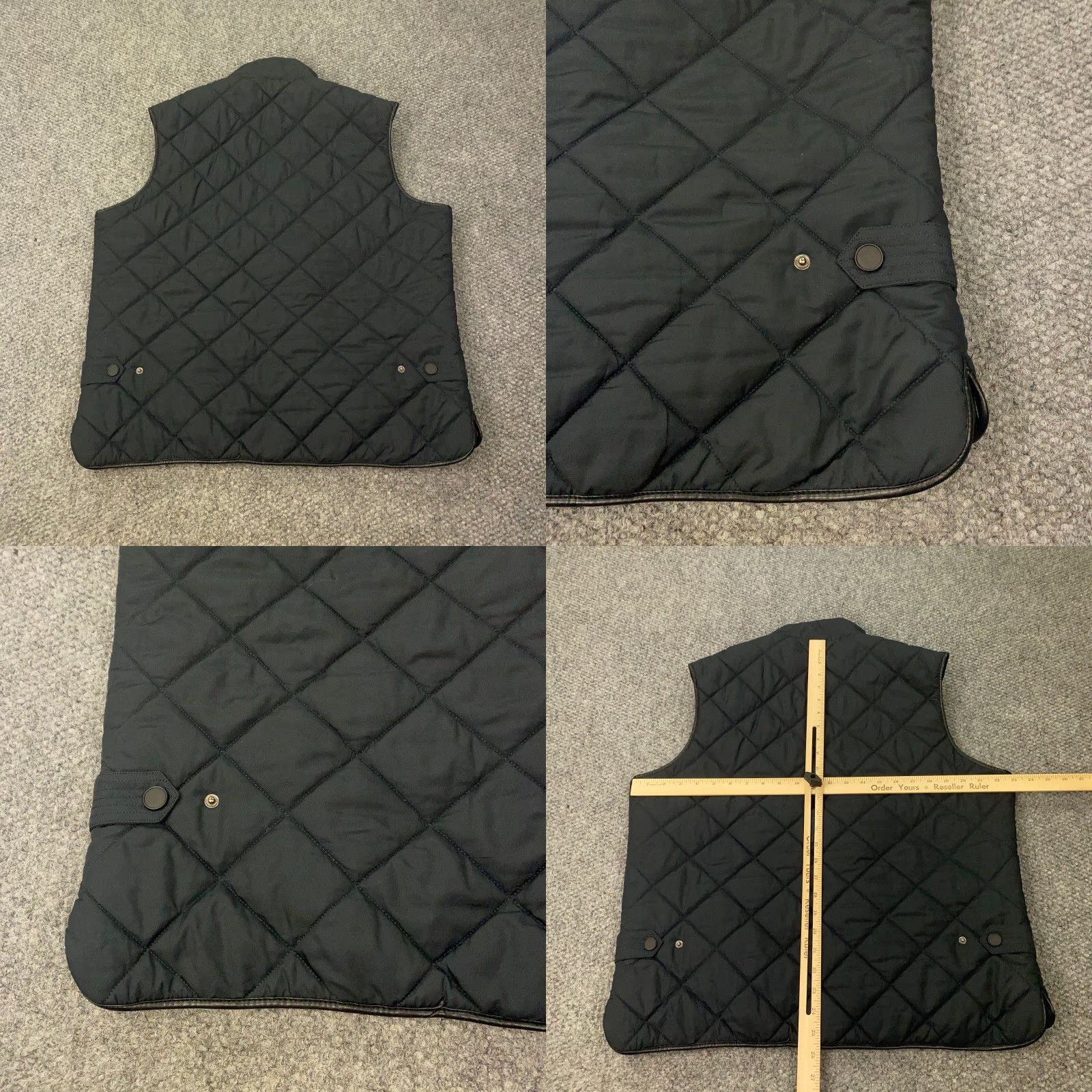 Vintage Michael Strahan Mens XL Dark Blue Quilted Full Zip Pockets Insulated Lined Bomber Jacket Size US XL / EU 56 / 4 - 8 Thumbnail
