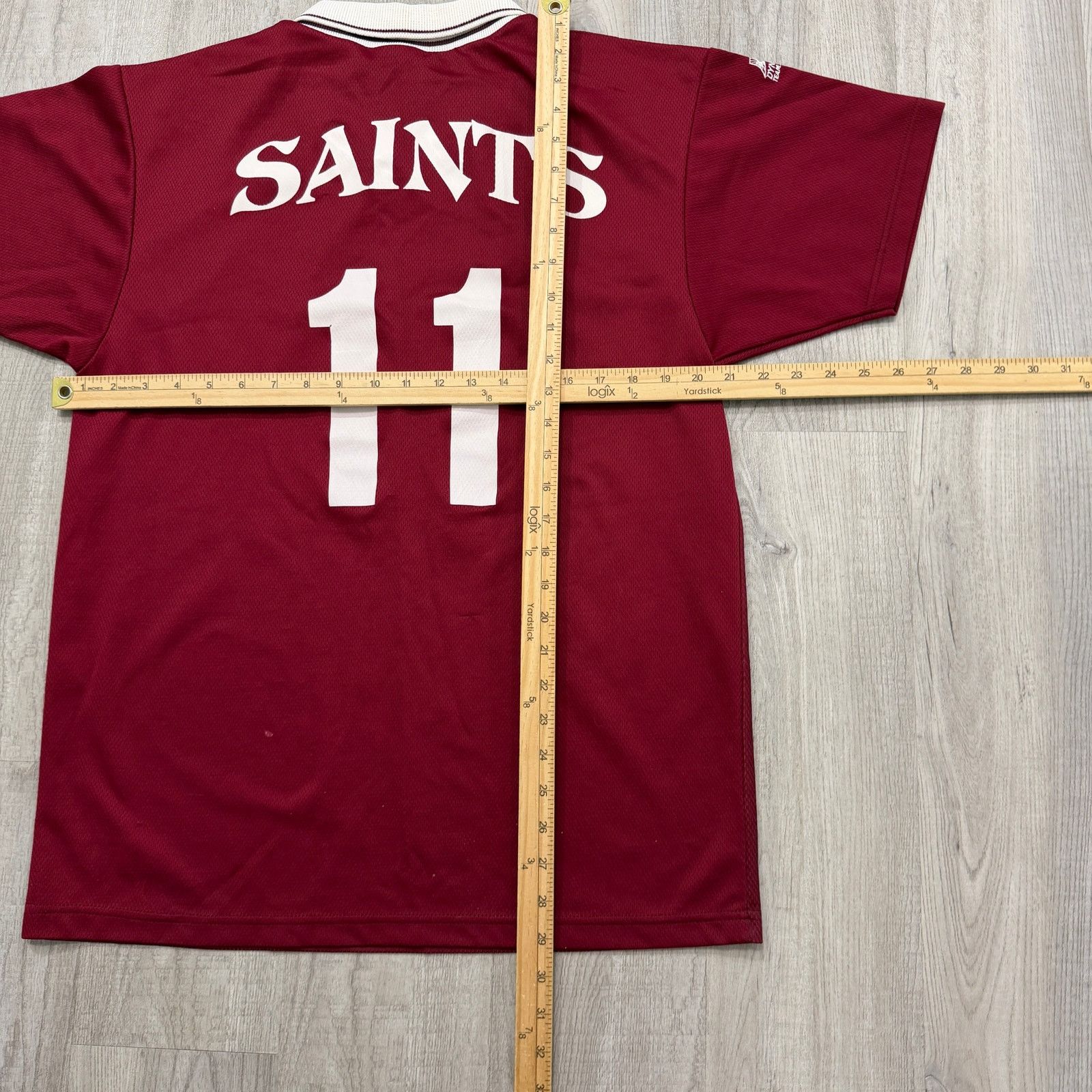 Vintage Vintage Dynamic Soccer Collared Jersey Medium Red White 90s Size US M / EU 48-50 / 2 - 8 Thumbnail