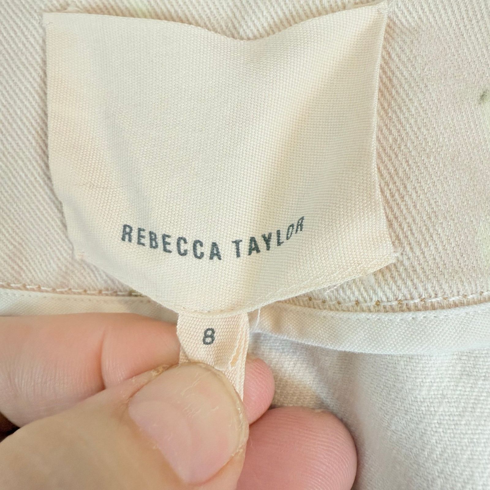 Rebecca Taylor Rebecca Taylor Floral Denim Jean Jacket Puff Sleeves 8 M Size M / US 6-8 / IT 42-44 - 9 Thumbnail