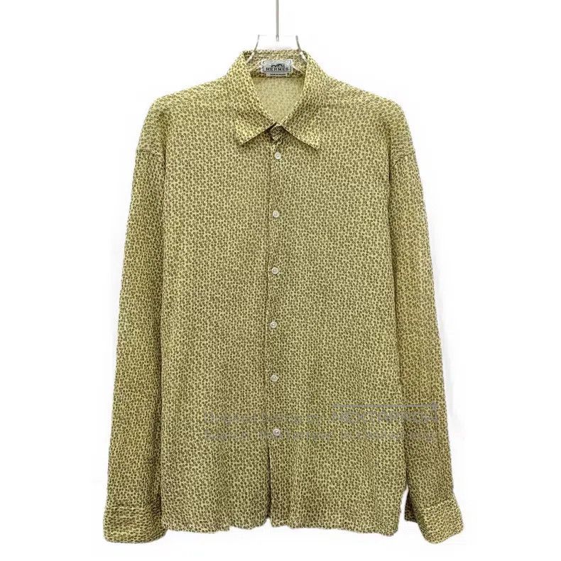 Other Hermes size 41 Yellow Pattern Printed Full Print Cotton Col Size US XS / EU 42 / 0 - 1 Thumbnail