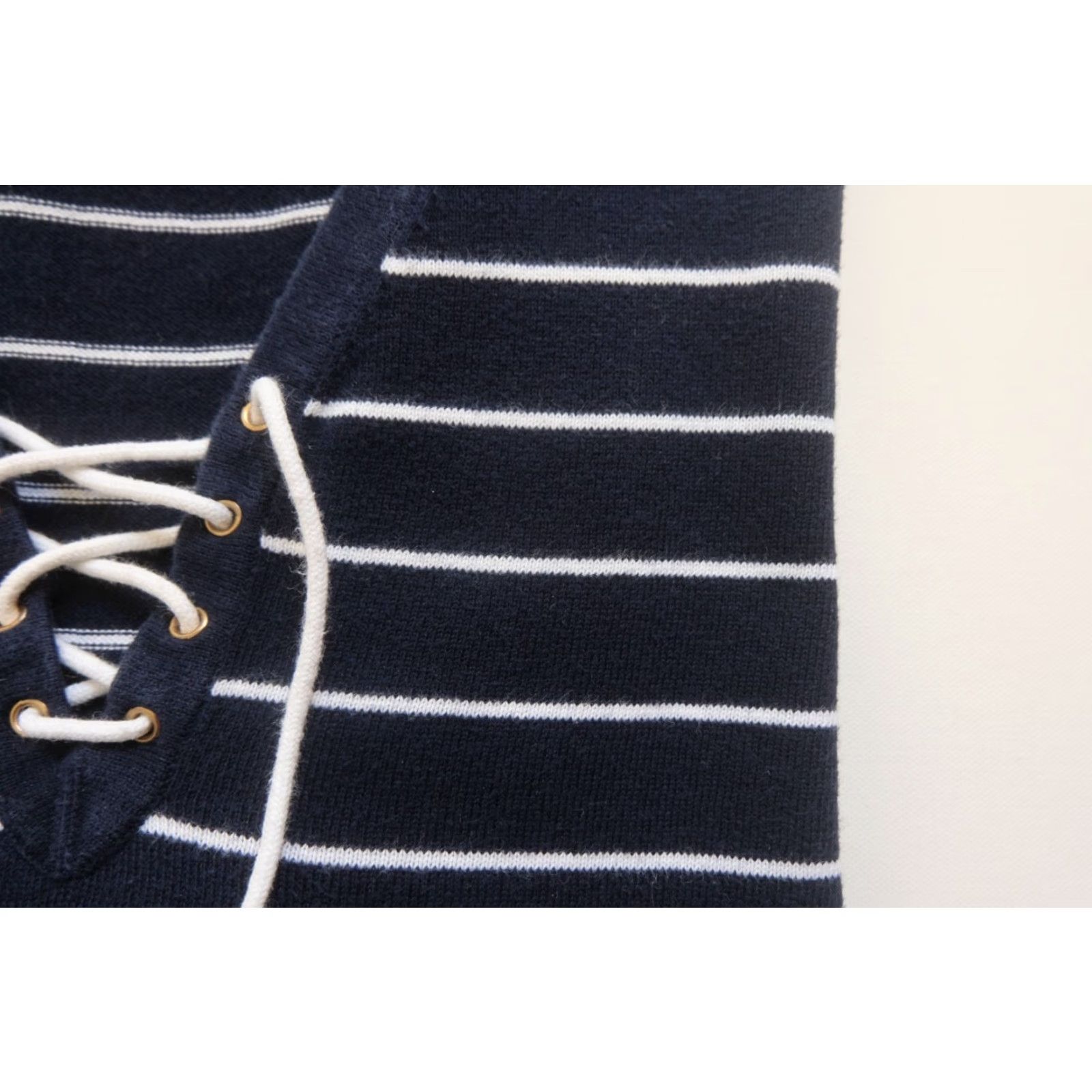 Ralph Lauren VINTAGE LAUREN RALPH LAUREN NAUTICAL HONG KONG TIE LACE UP STRIPE BLUE SHIRT SZ XL Size XL / US 12-14 / IT 48-50 - 5 Thumbnail