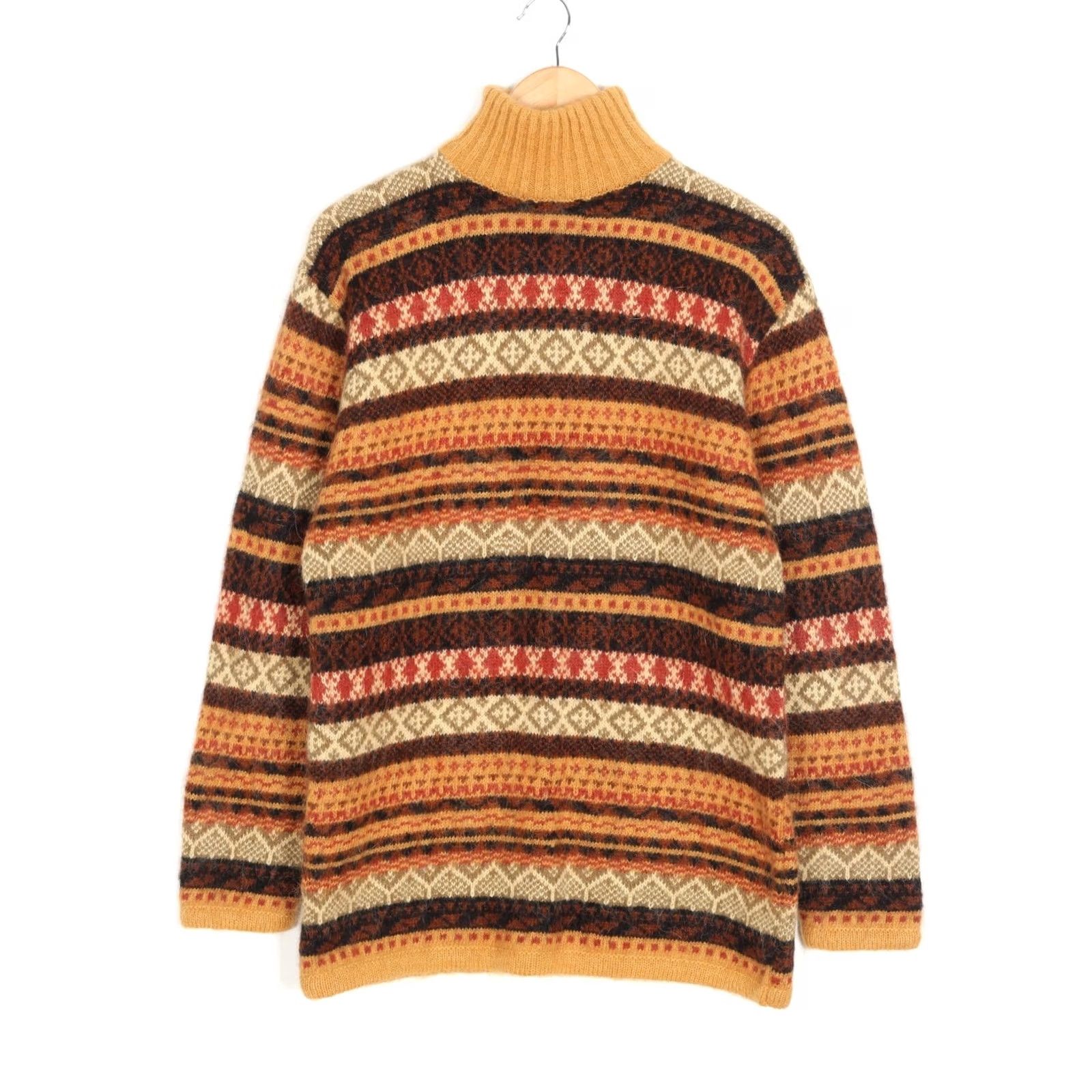 Vintage VINTAGE NAGPAL Jumper Sweater High Neck Wool Knit Aztec XL Womens Multicoloured 54 XL Pullover Chunky-Knit Casual Mens/Womens Size XL / US 12-14 / IT 48-50 - 2 Thumbnail