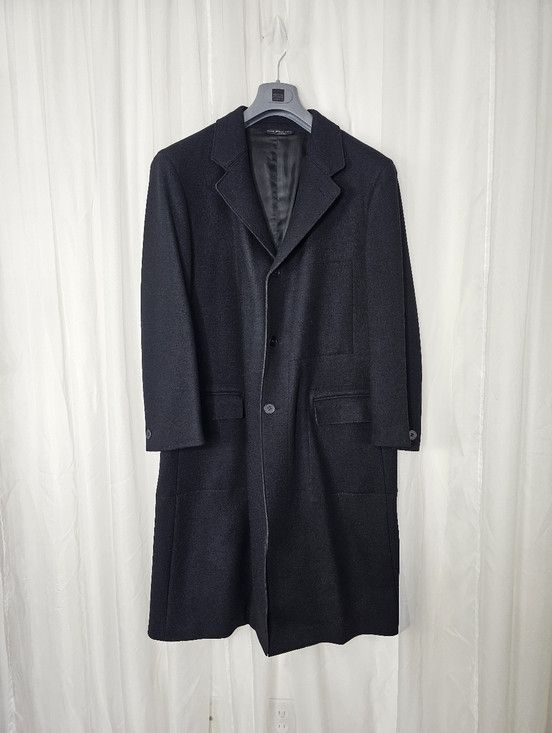 Marithe + Francois Girbaud Marithé + François Girbaud Vintage Black Wool Overcoat Size US L / EU 52-54 / 3 - 1 Thumbnail