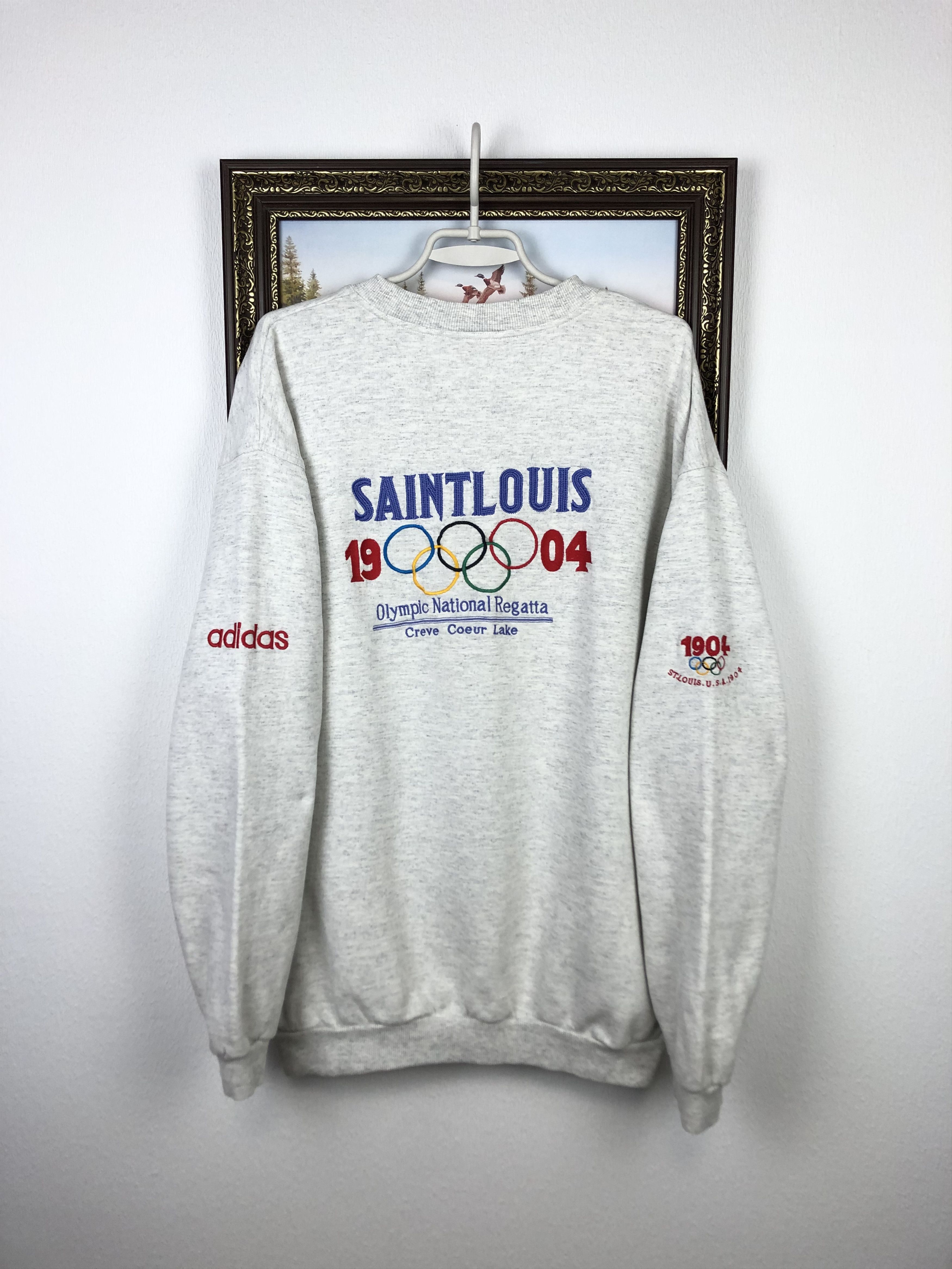 Adidas Vintage Adidas Saint Louis Olympic Sweatshirt Crewneck Size US L / EU 52-54 / 3 - 12 Thumbnail