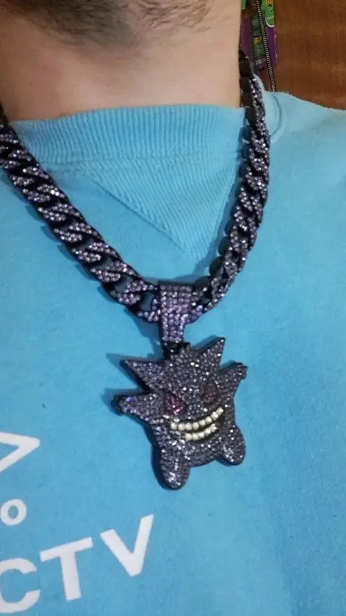 Jewelry Yoshimi x Kubo Pokemon Purple Ice Cuban Necklace Size ONE SIZE - 7 Thumbnail