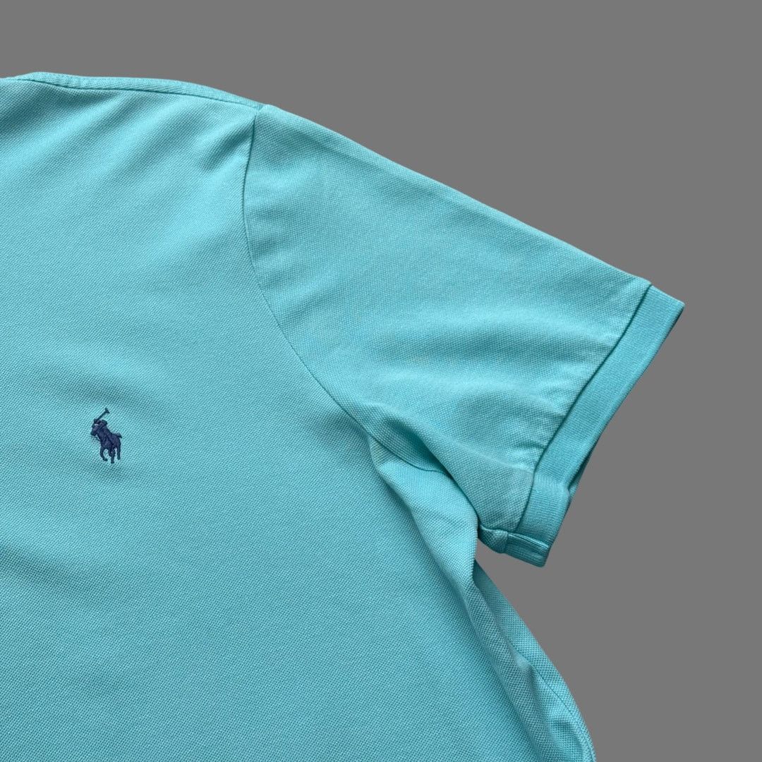 Polo Ralph Lauren Polo by Ralph Lauren Turquoise Stretch Mesh Polo Size L GUC Size US L / EU 52-54 / 3 - 3 Thumbnail