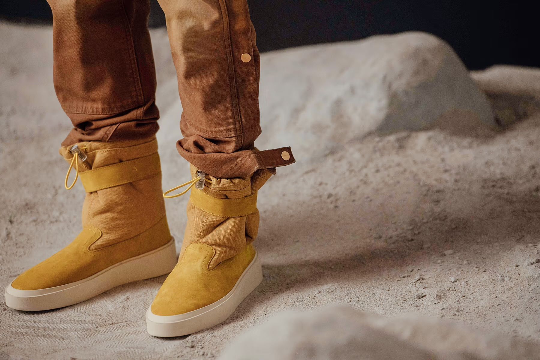 image of Fear Of God 6Th Ski Boot in Garden Glove Yellow, Men's (Size 13)