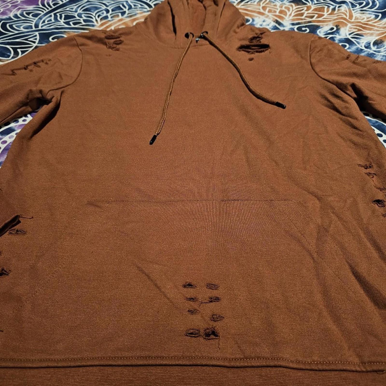 Carbon CARBON MENS DISTRESSED MEDIUM SWEATSHIRT BURNT ORANGE Size US M / EU 48-50 / 2 - 5 Thumbnail