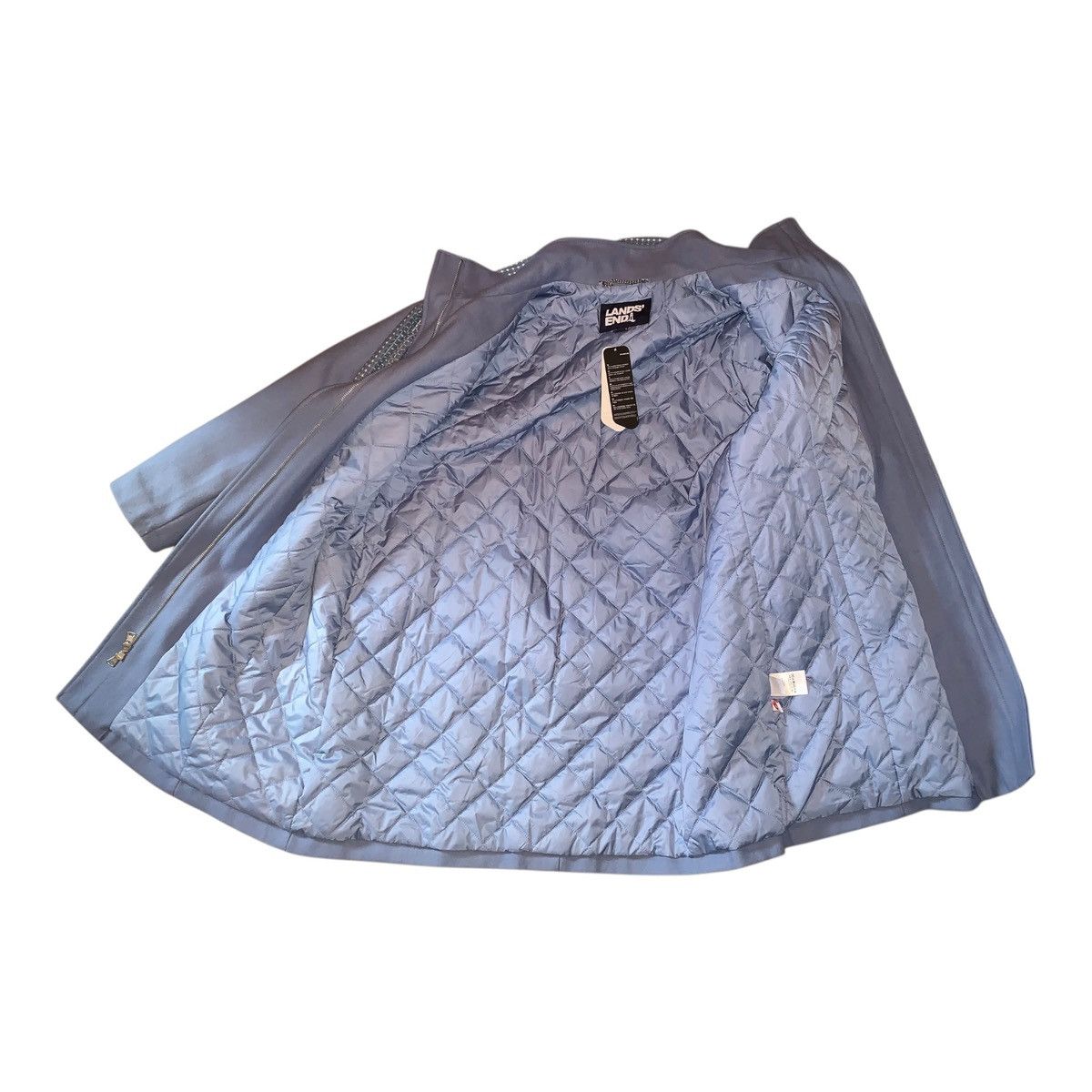 Lands' End New with tag Lands End Women Blue mid length coat size 18W Size XXL / US 16-18 / IT 52-54 - 6 Thumbnail